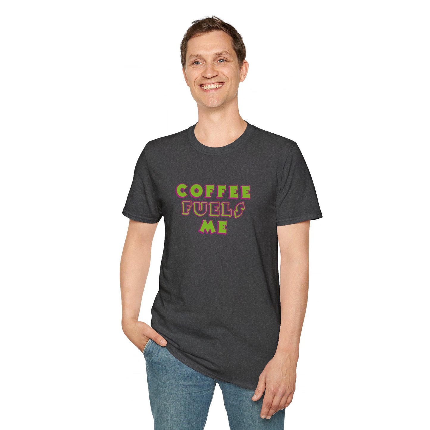 T-Shirt - Unisex Softstyle - Coffee Fuels Me