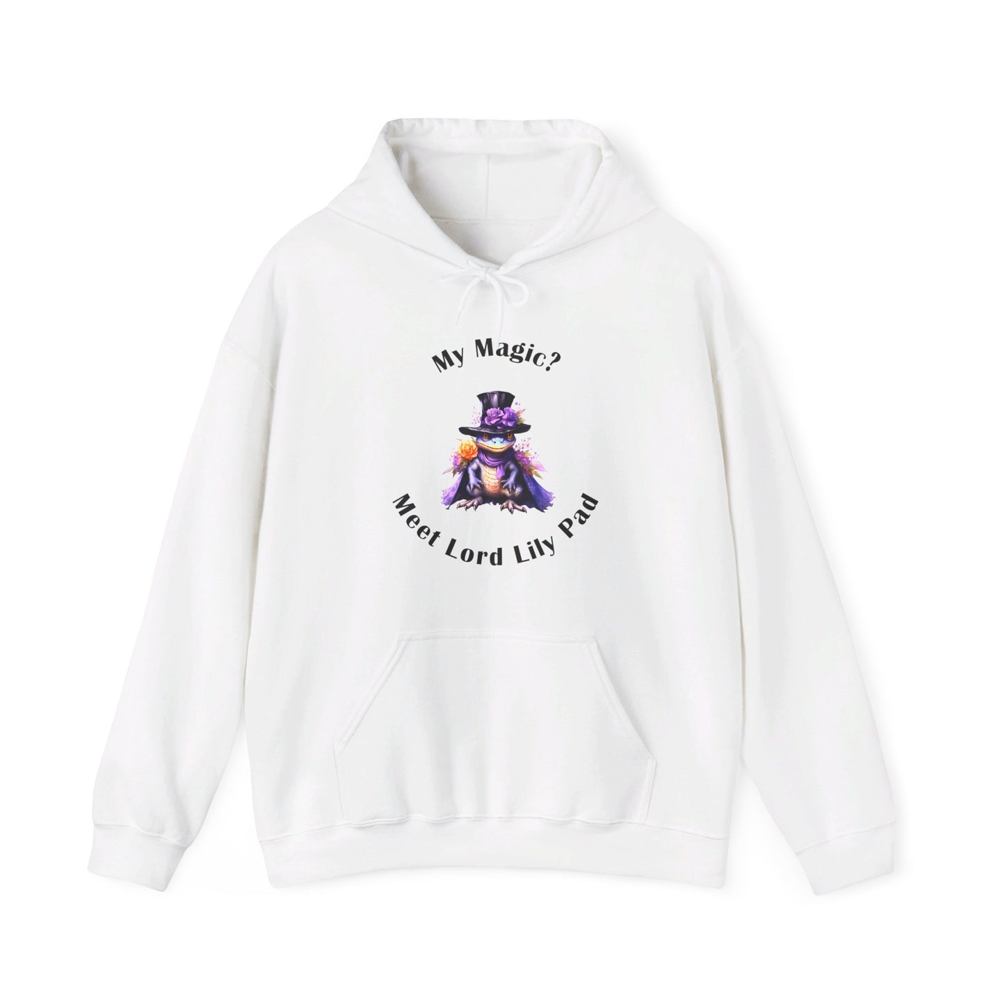 Hooded Sweatshirt-Unisex Heavy Blend™ -Meet Lord Lily Pad by Lynn Salem Creates