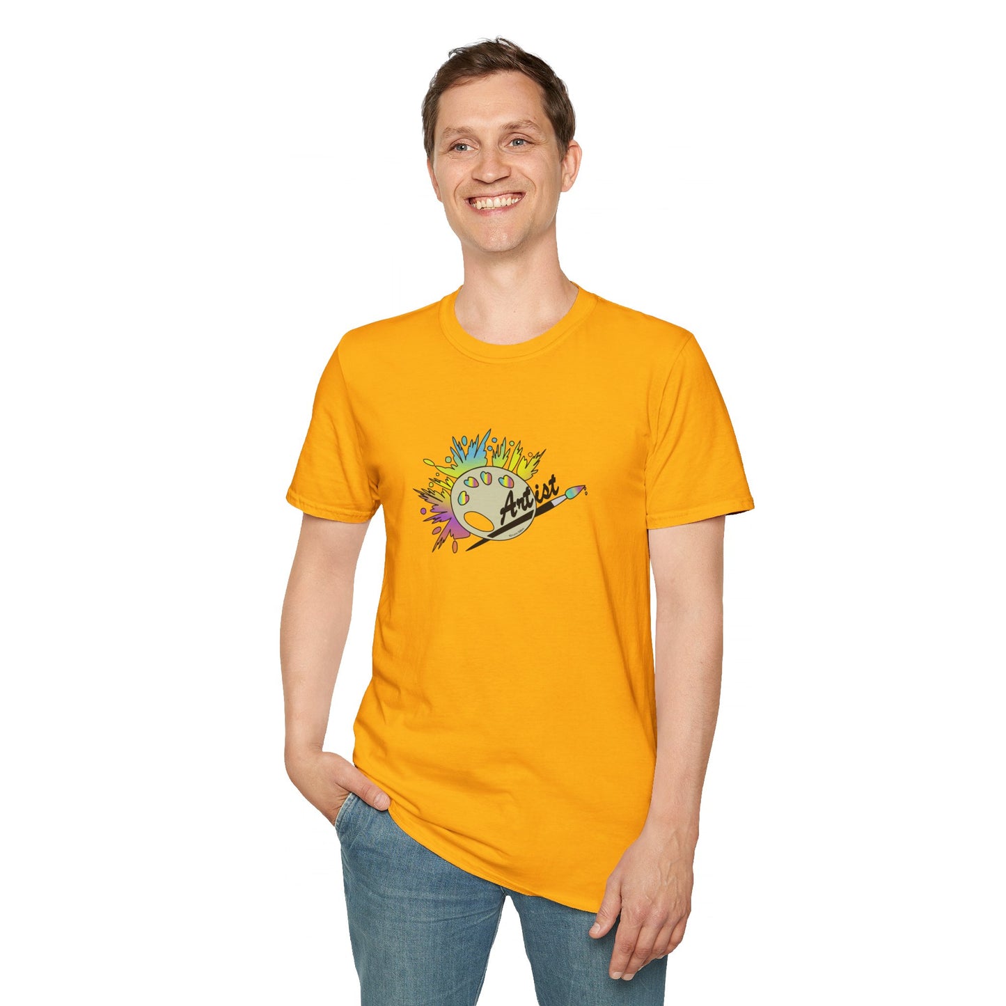 T-Shirt - Unisex Softstyle - Paint, Palette, Brush