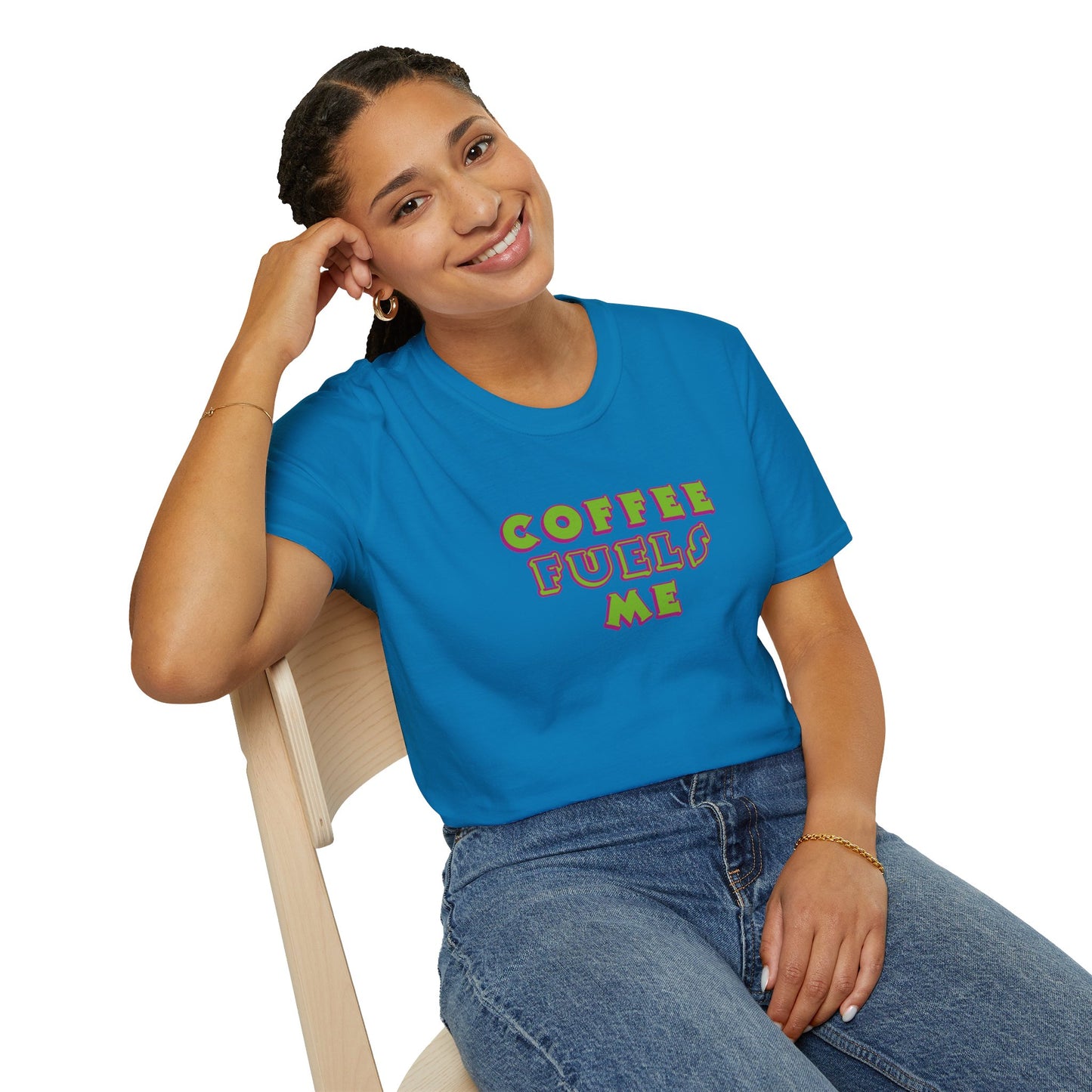T-Shirt - Unisex Softstyle - Coffee Fuels Me