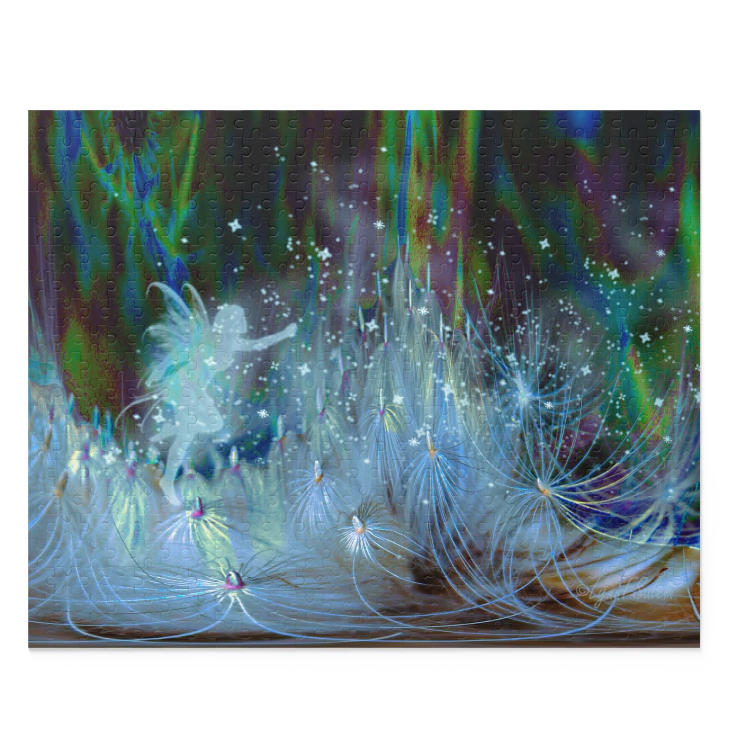 Jigsaw Puzzle - "Midnight Fairy" (14 x 11 inches, 252pcs or 20 x 16 inches, 500pcs) by Lynn Salem Creates