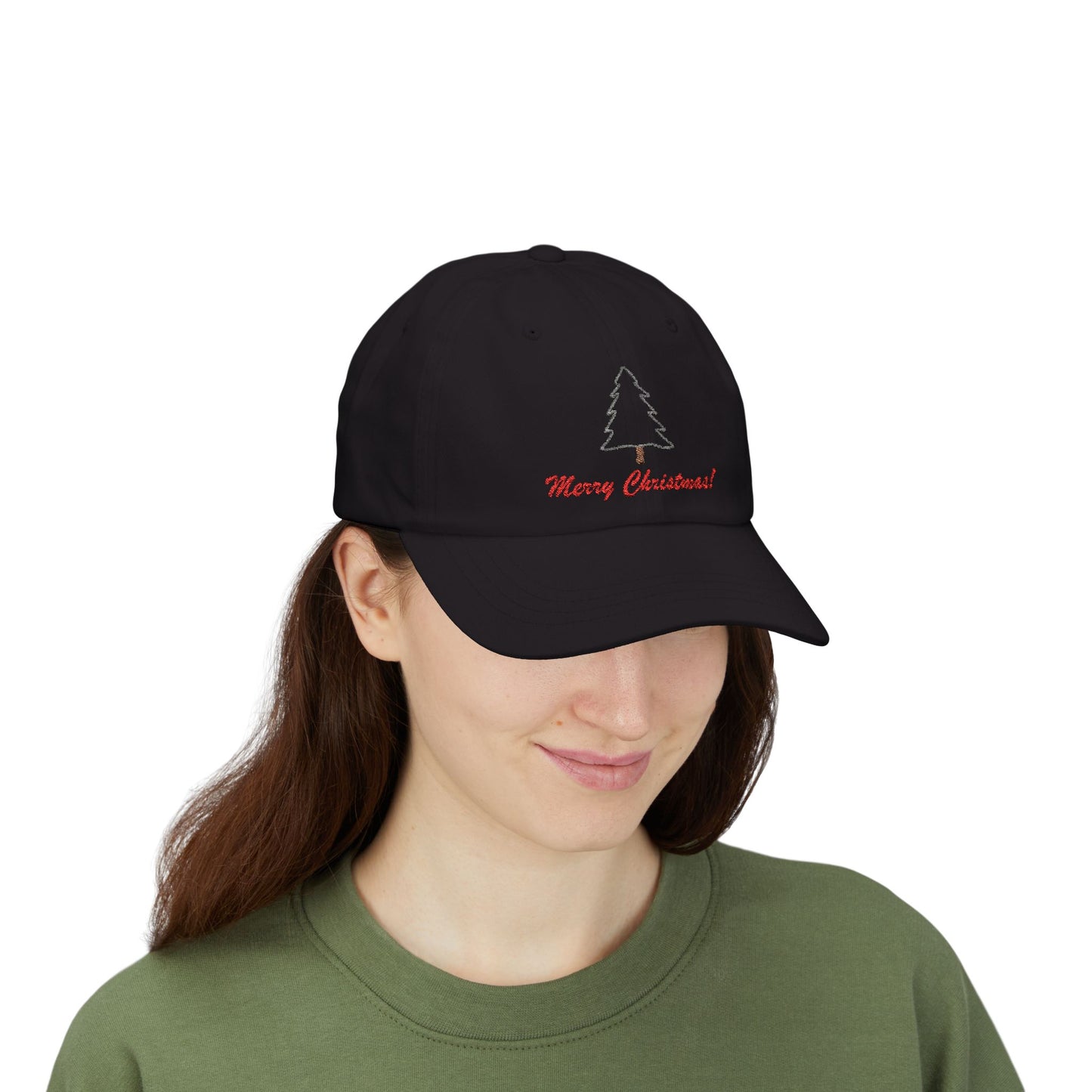 Embroidered Classic Dad Cap - Merry Christmas! by Lynn Salem Creates