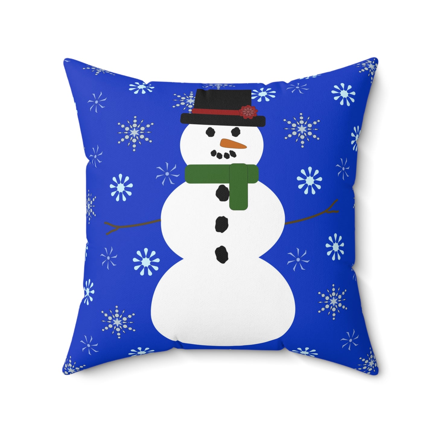 Square Pillow - Snowman by Lynn Salem Creates