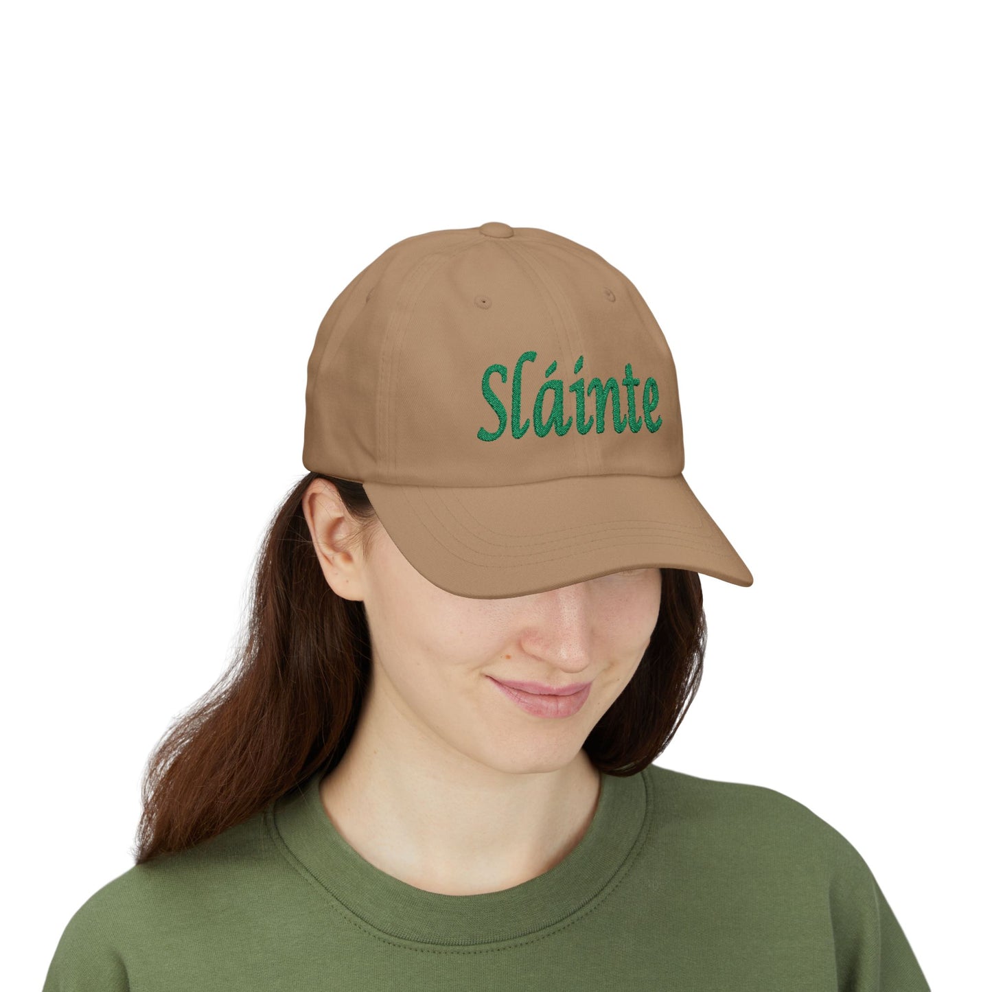 "Sláinte" Embroidered Classic Dad Cap by Lynn Salem Creates