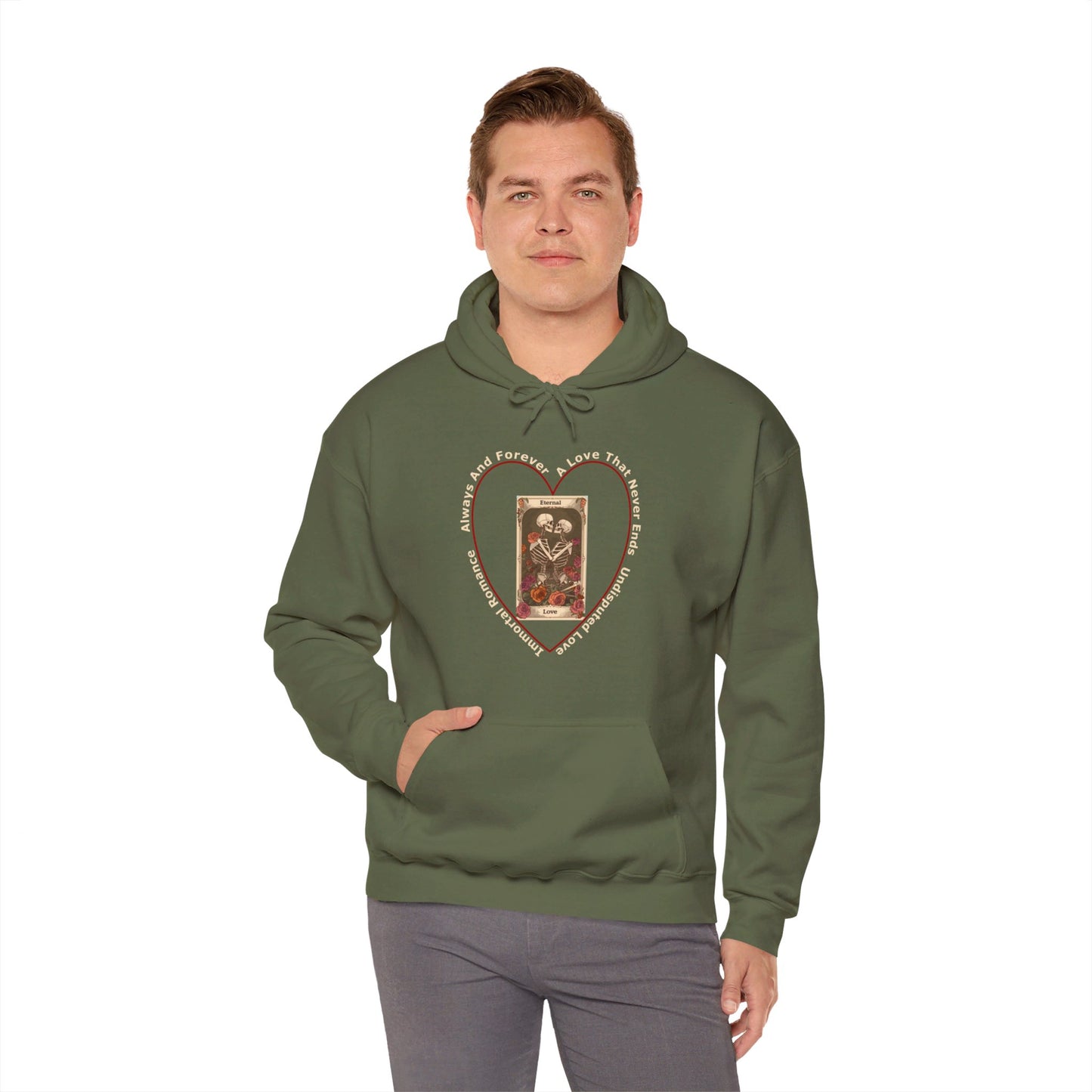 Hooded Sweatshirt-Unisex Heavy Blend™ - Eternal Love 2 by Lynn Salem Creates