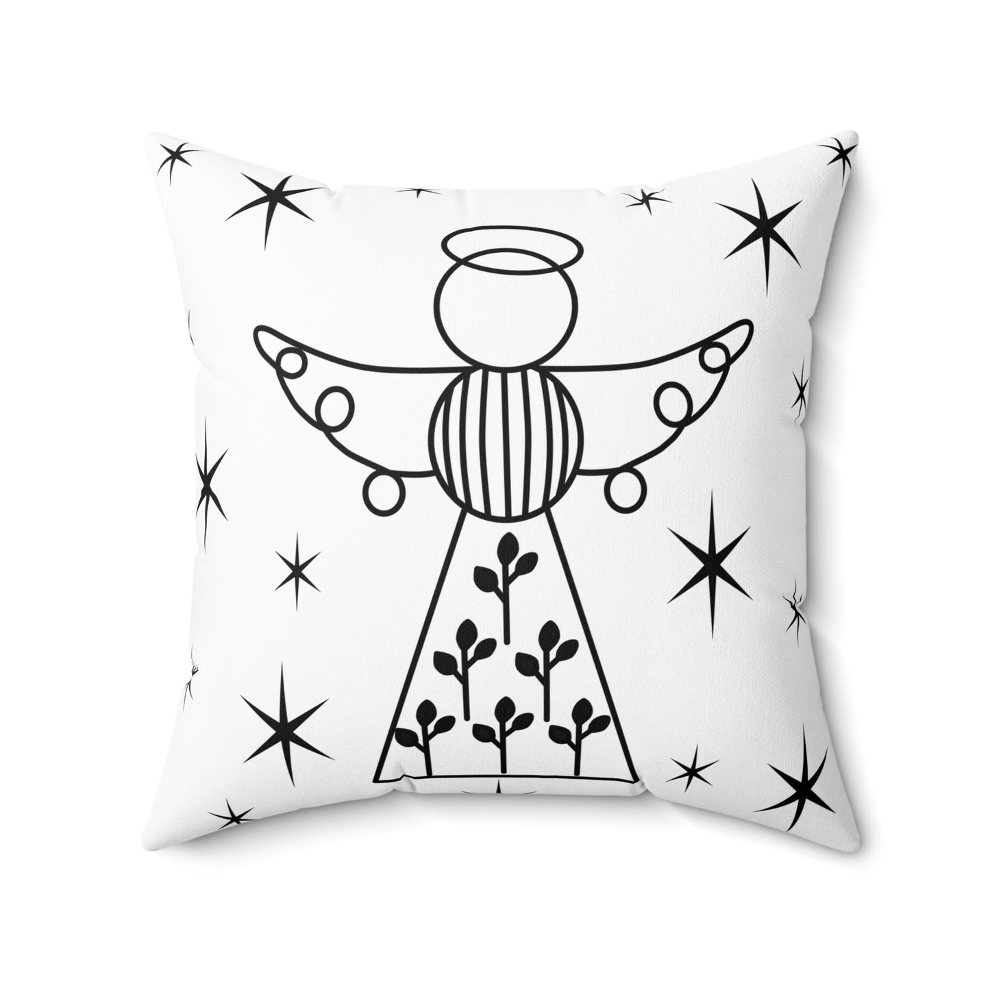 Square Pillow - Angels by Lynn Salem Creates