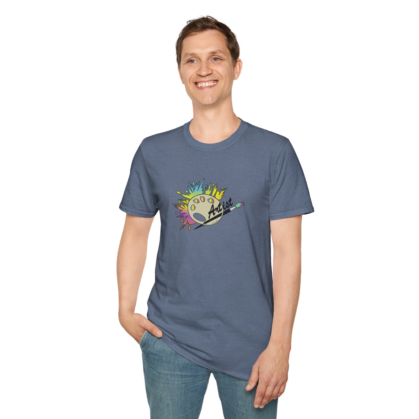 T-Shirt - Unisex Softstyle - Paint, Palette, Brush