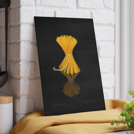 Glass Cutting Board - Spaghetti #5 by Lynn Salem Creates