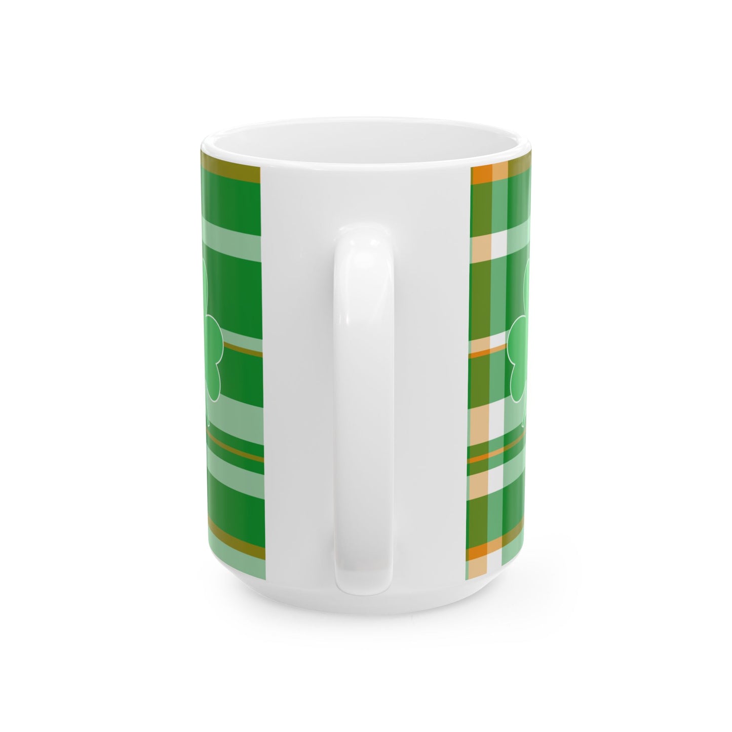 Shamrock Ceramic 15oz Mug by Lynn Salem Creates