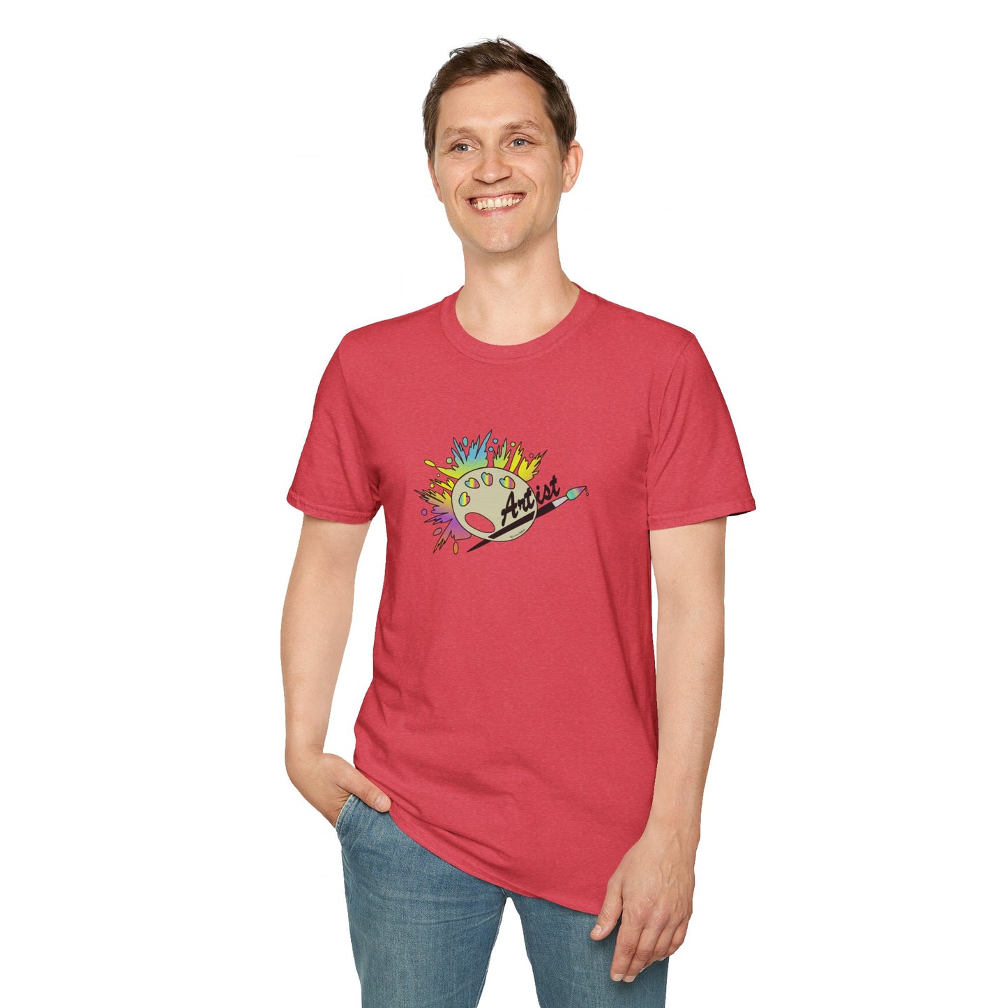T-Shirt - Unisex Softstyle - Paint, Palette, Brush