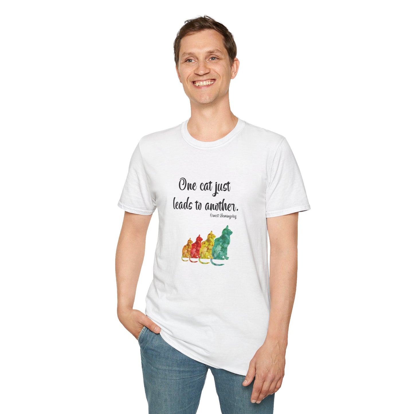 T-Shirt - Unisex Softstyle - One Cat