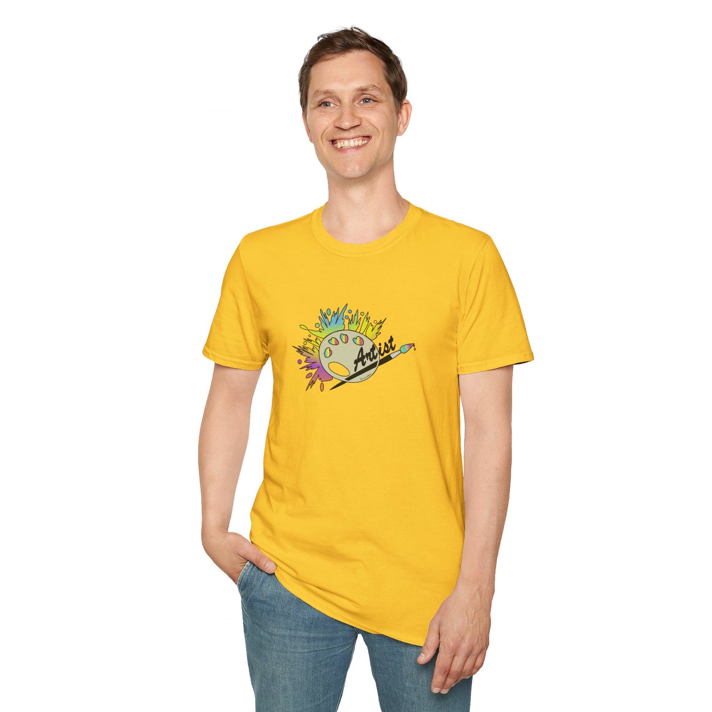 T-Shirt - Unisex Softstyle - Paint, Palette, Brush