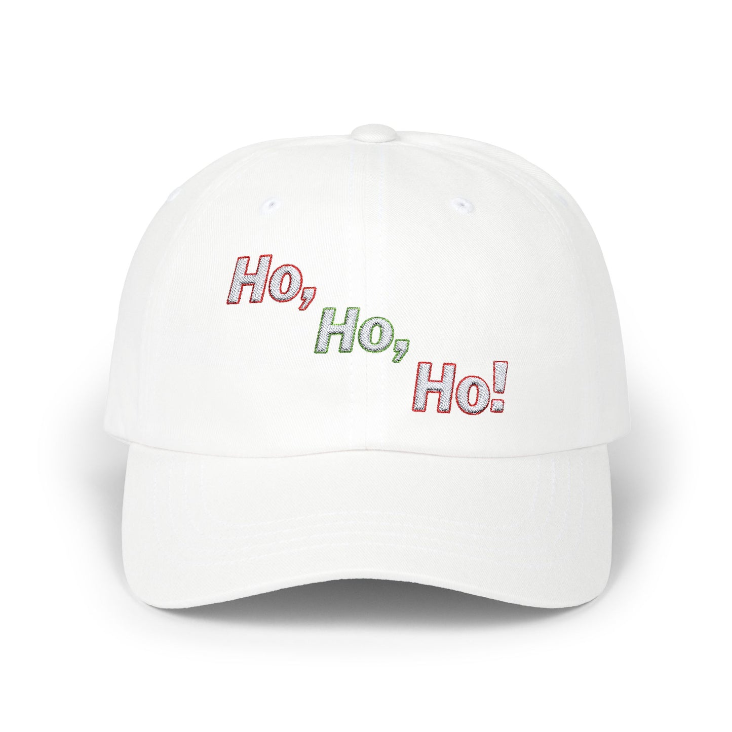 Embroidered Classic Dad Cap - Ho, Ho, Ho! by Lynn Salem Creates
