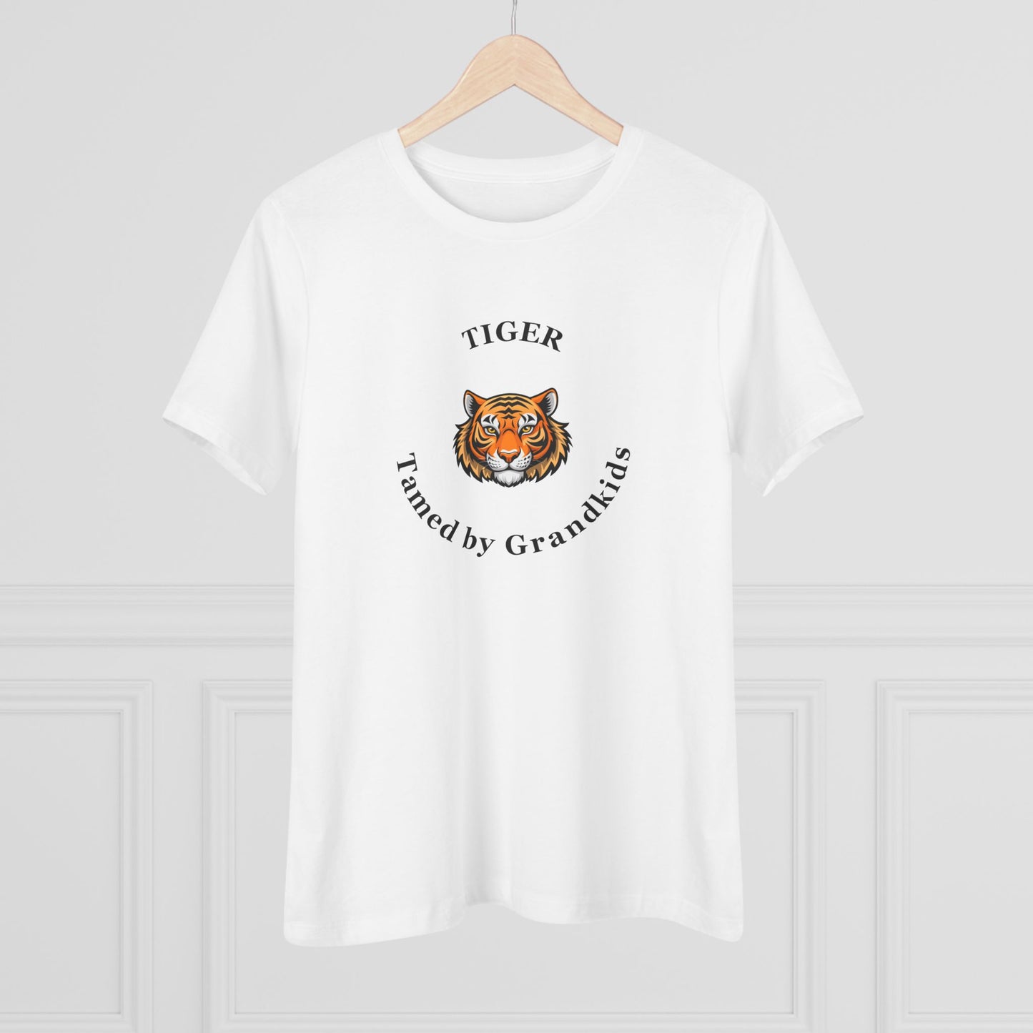 Tech HS - Tiger Tamed by Grandkids (black font) - Women's T-shirt - by Lynn Salem Creates