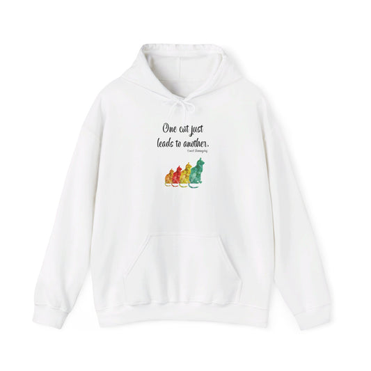 Sweatshirt (Hooded)- Unisex Heavy Blend™ - One Cat by Lynn Salem Creates
