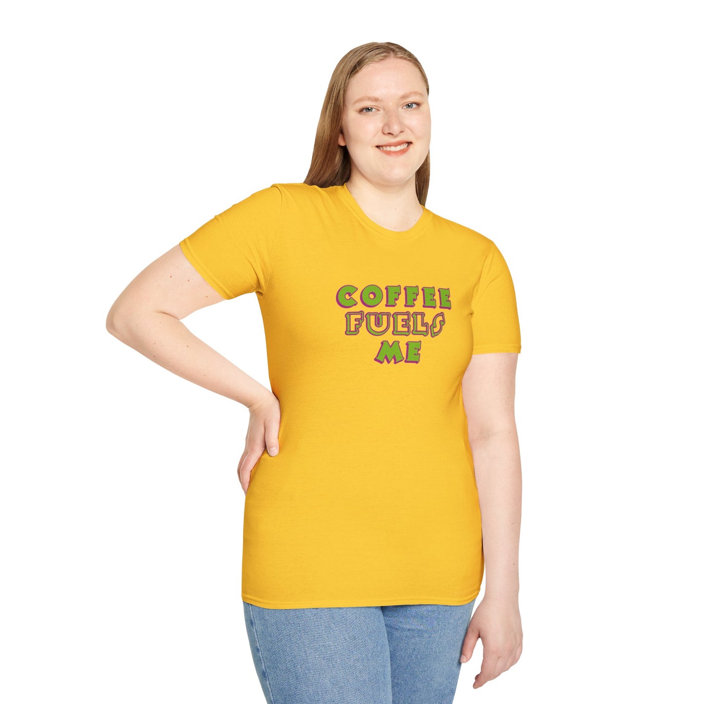 T-Shirt - Unisex Softstyle - Coffee Fuels Me