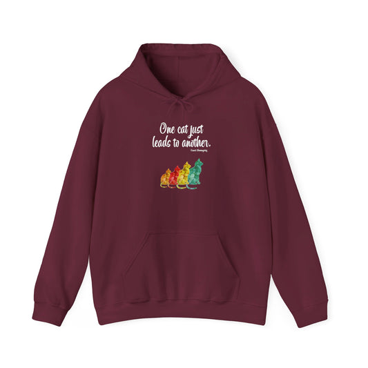 Sweatshirt (Hooded)- Unisex Heavy Blend™ - One Cat by Lynn Salem Creates