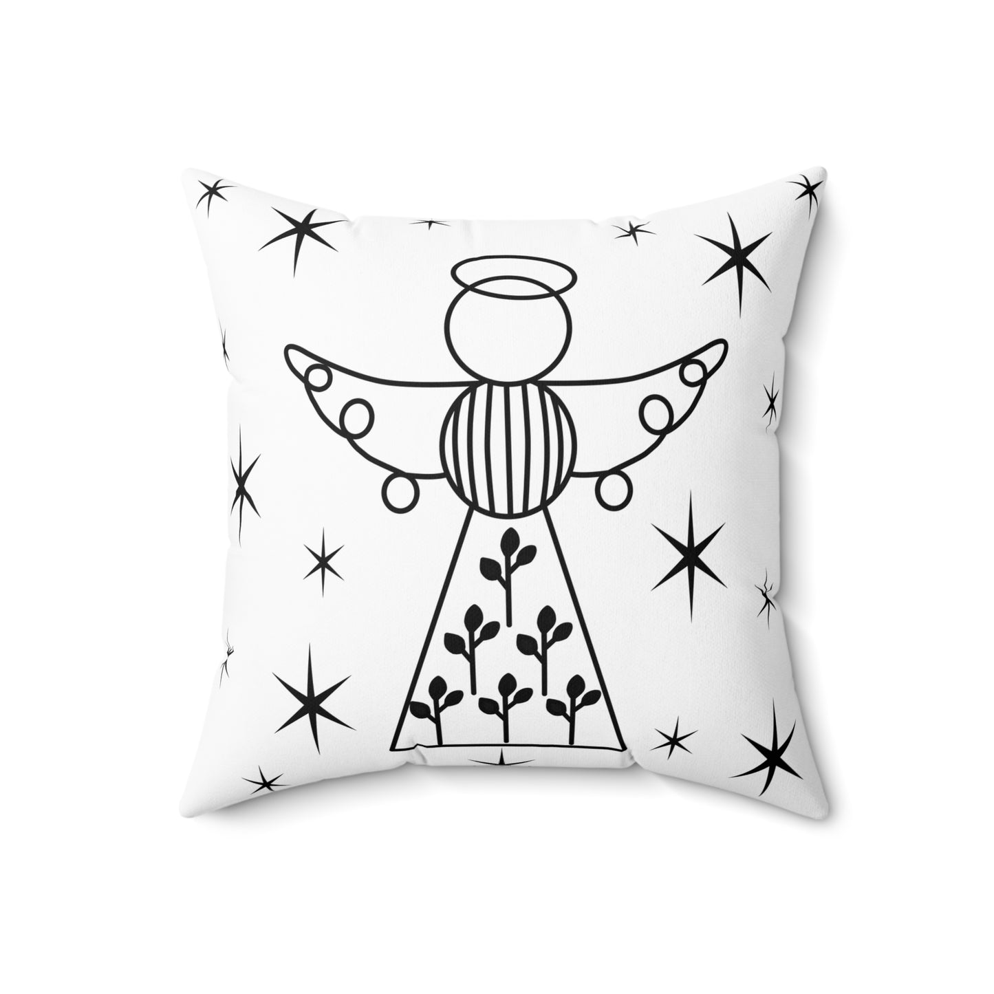 Square Pillow - Angels by Lynn Salem Creates
