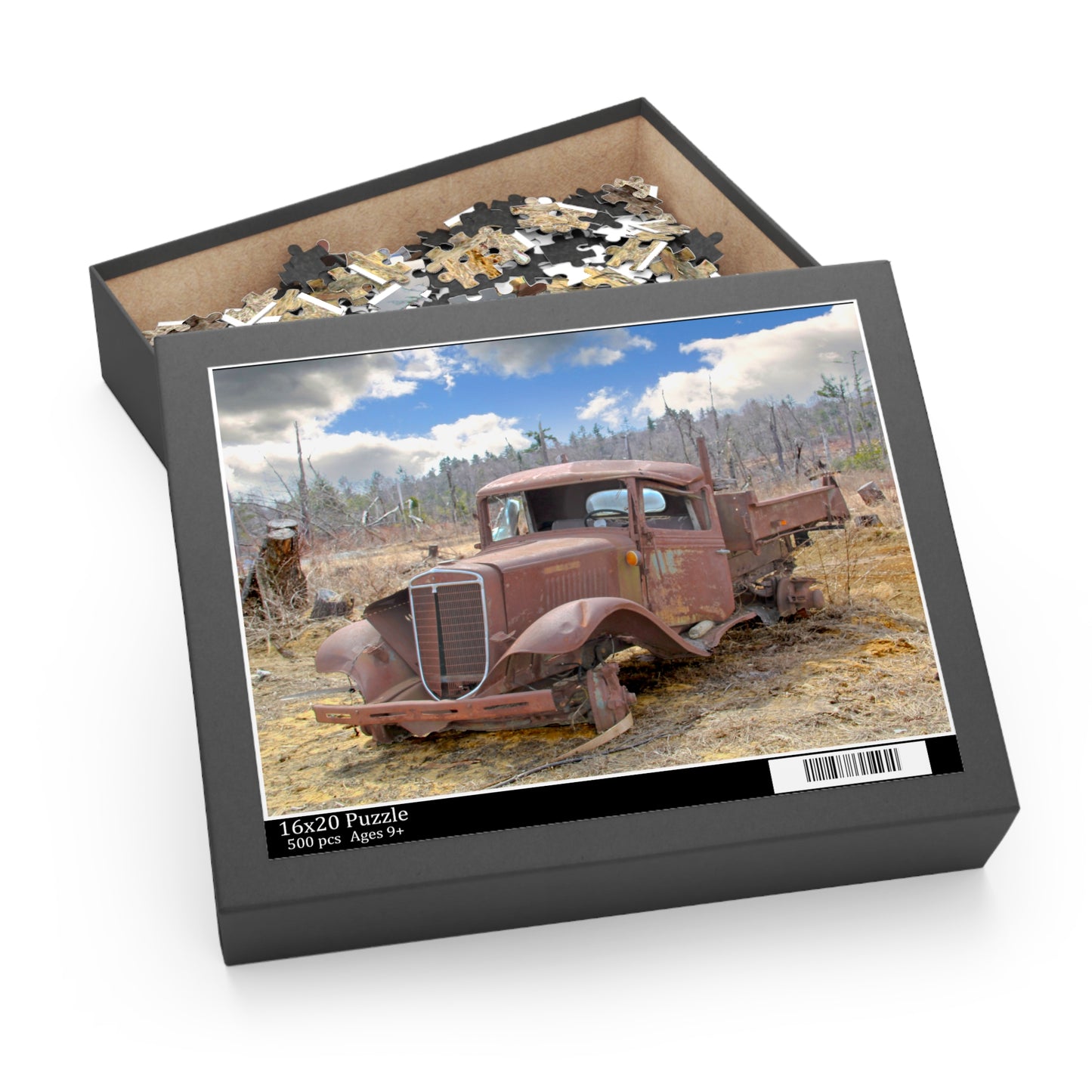 Jigsaw Puzzle - "Rusty Old Truck" (14 x 11 inches, 252pcs or 20 x 16 inches 500pcs) by Lynn Salem Creates
