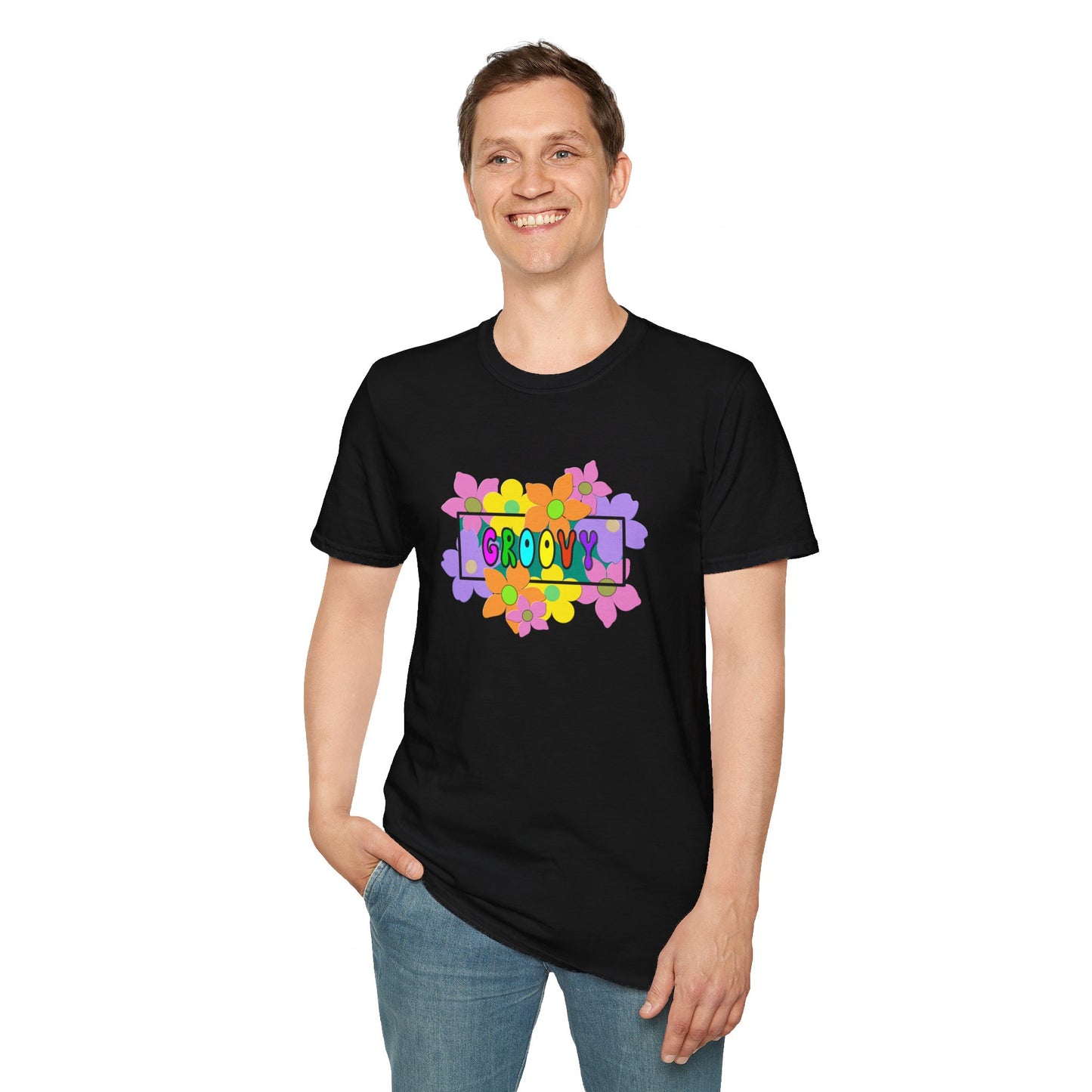 T-Shirt - Unisex Softstyle - GROOVY by Lynn Salem Creates