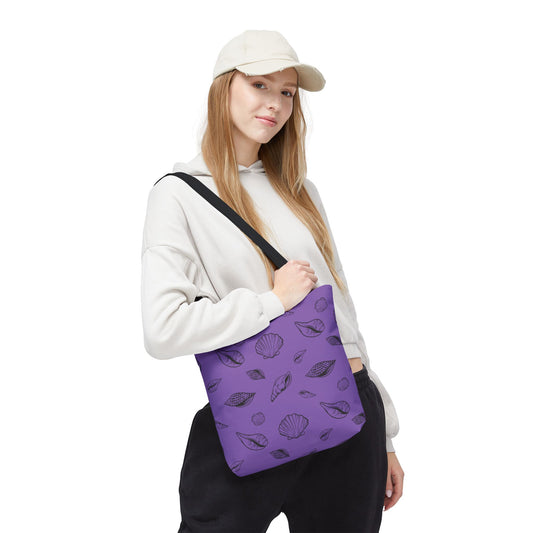 Tote Bag - Light Purple Sea Shell Design by Lynn Salem Creates