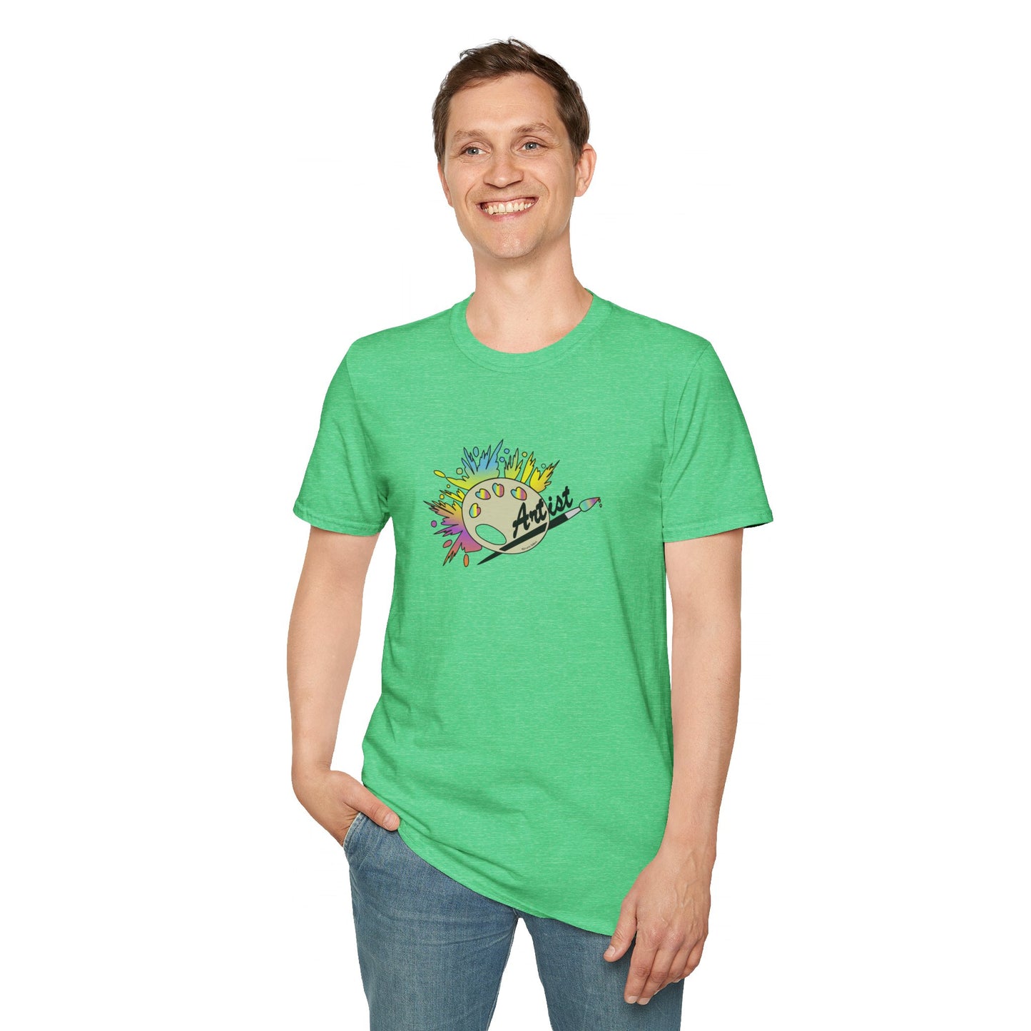 T-Shirt - Unisex Softstyle - Paint, Palette, Brush