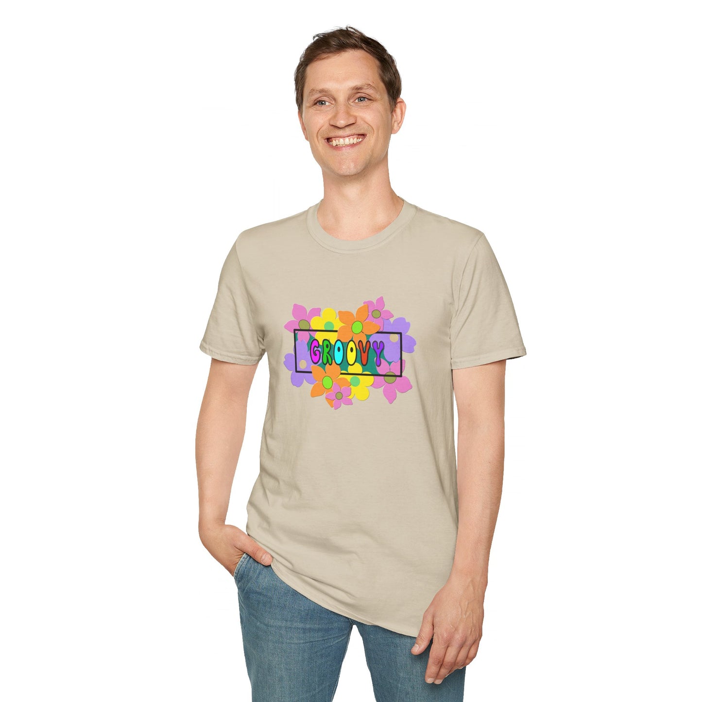 T-Shirt - Unisex Softstyle - GROOVY by Lynn Salem Creates