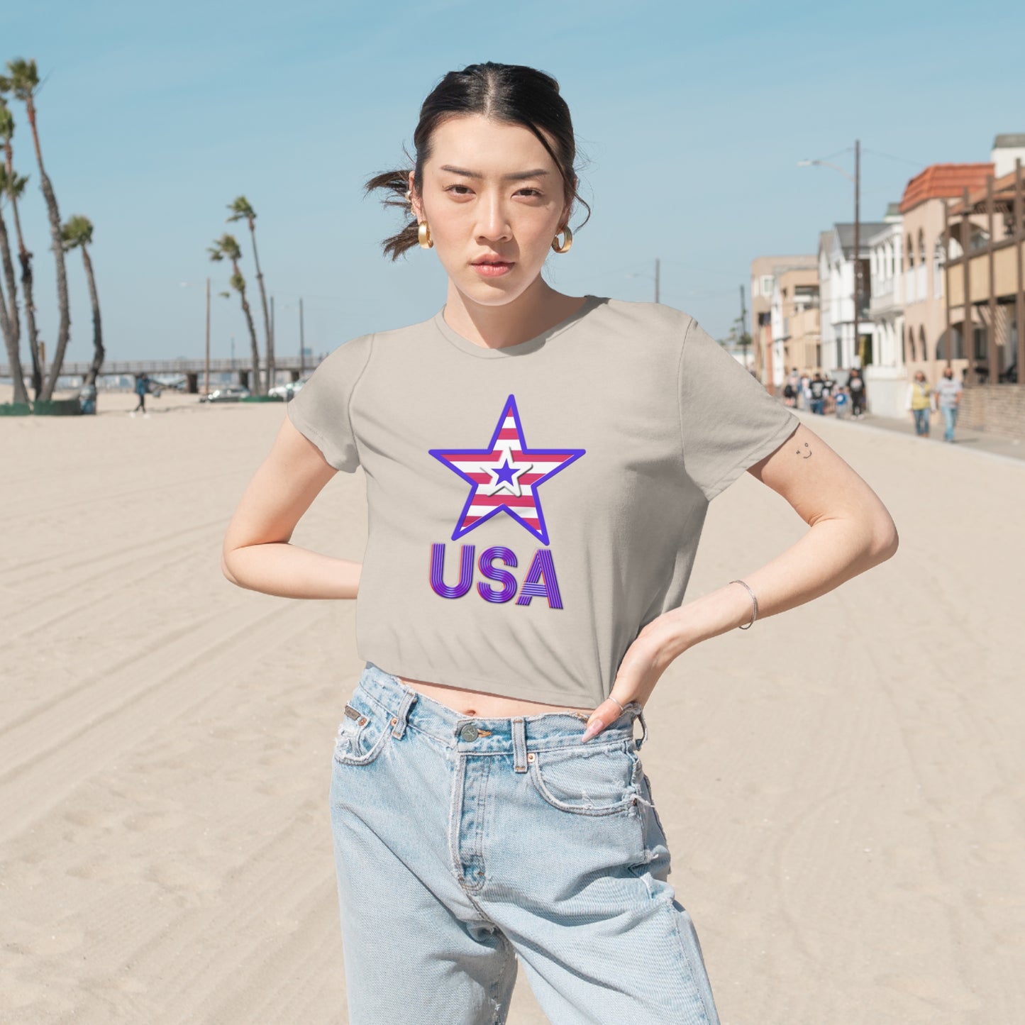 Cropped Tee - Women's - USA