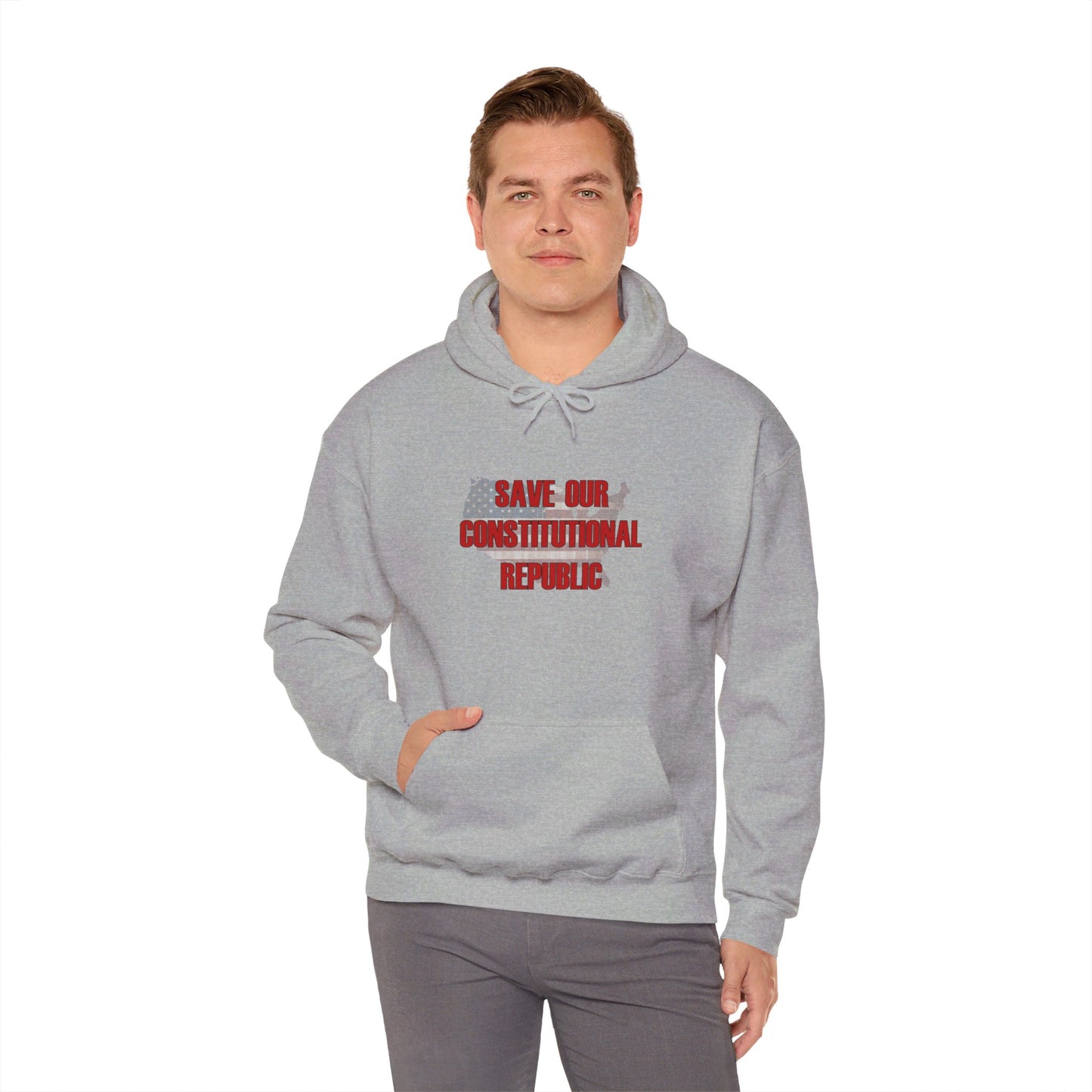 Hooded Sweatshirt - Unisex Heavy Blend™ - Save Our Constitutional Republic by Lynn Salem Creates
