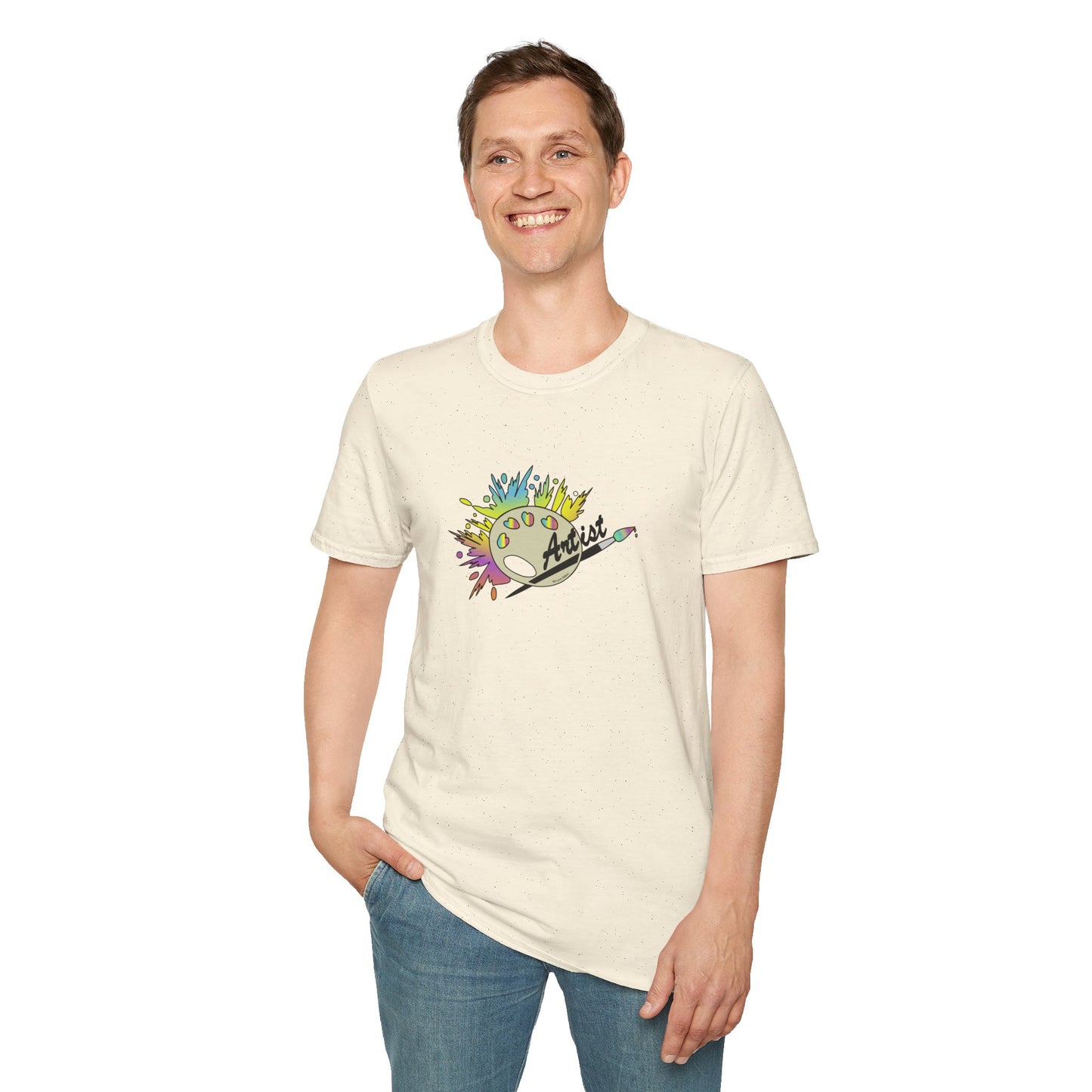 T-Shirt - Unisex Softstyle - Paint, Palette, Brush