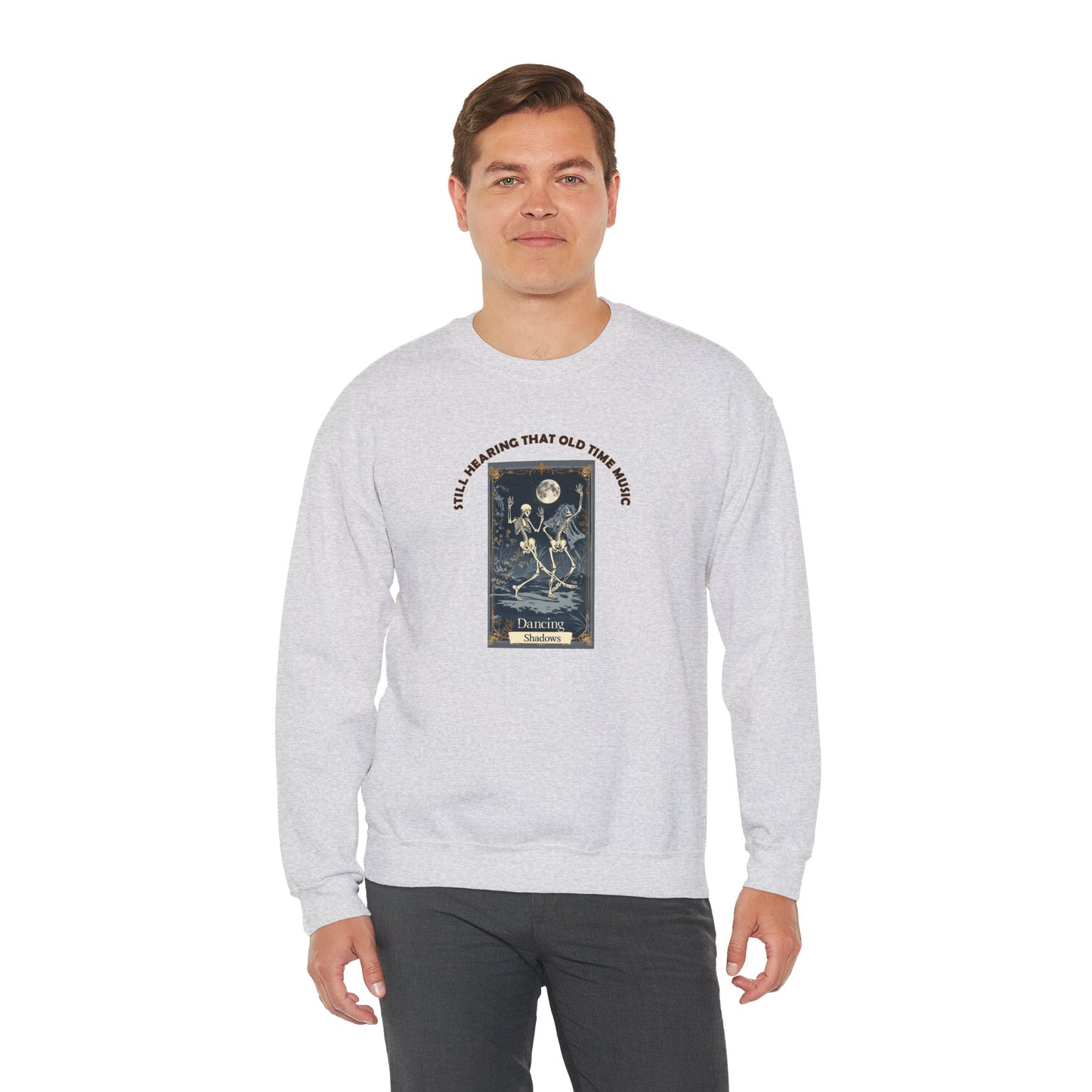 Crewneck Sweatshirt-Unisex Heavy Blend™ - Halloween - Still Hearing That Old Time Music by Lynn Salem Creates