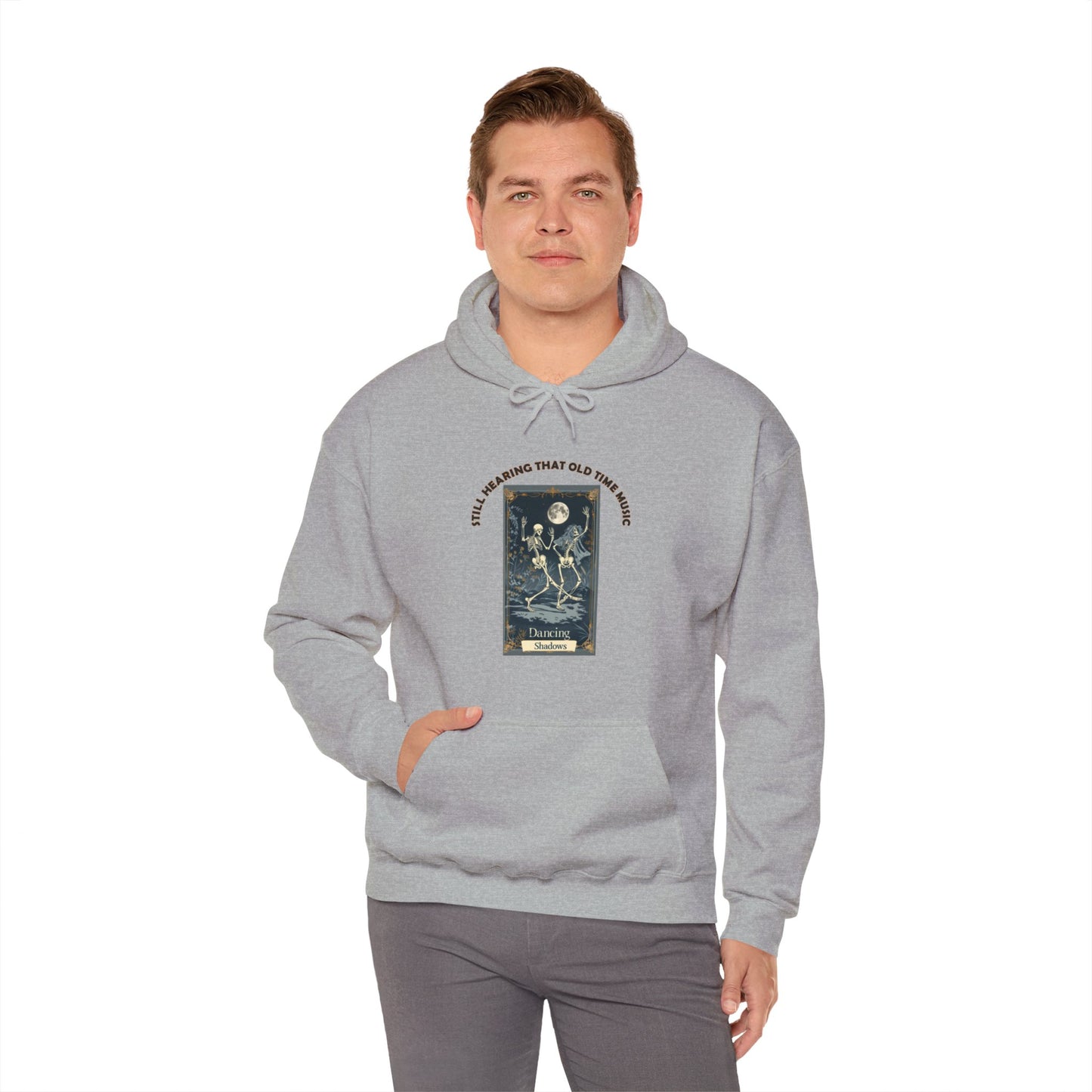 Hooded Sweatshirt-Unisex Heavy Blend™ - Halloween - Still Hearing That Old Time Music by Lynn Salem Creates