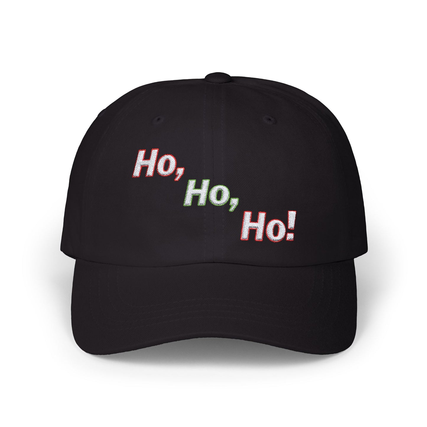 Embroidered Classic Dad Cap - Ho, Ho, Ho! by Lynn Salem Creates