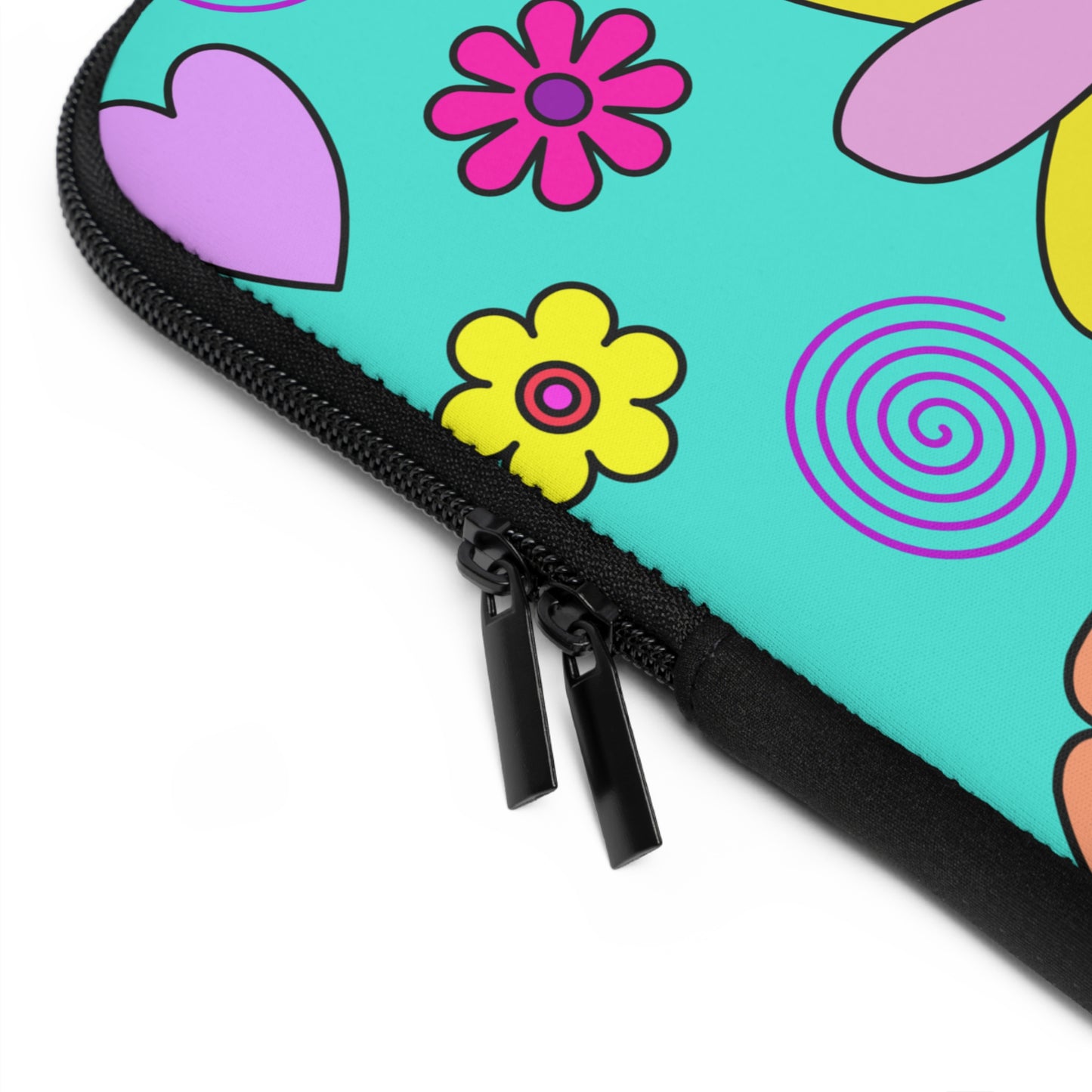 Laptop Sleeve - Hippie Flowers by Lynn Salem Creates