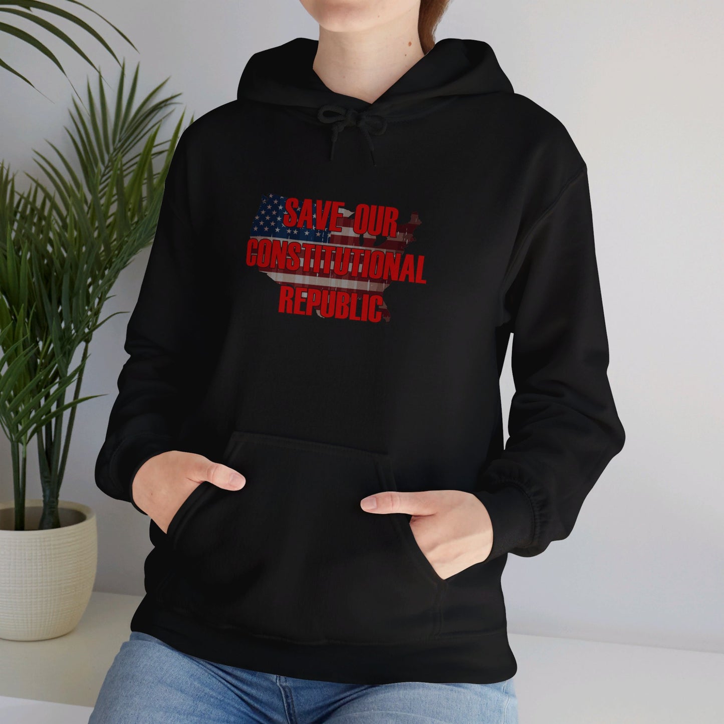 Hooded Sweatshirt - Unisex Heavy Blend™ - Save Our Constitutional Republic by Lynn Salem Creates