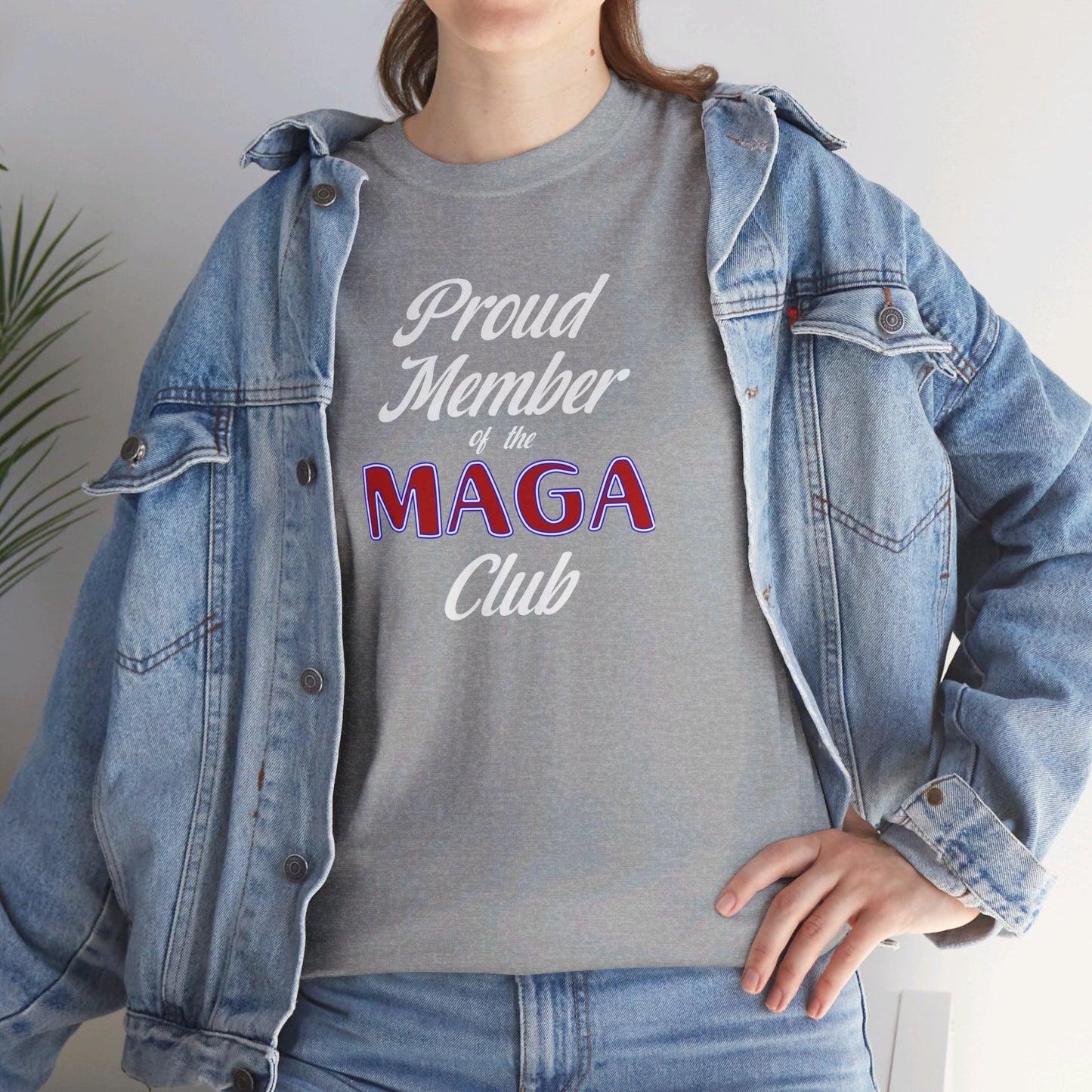 T-Shirt - Unisex Heavy Cotton - Proud Member of the MAGA Club by Lynn Salem Creates