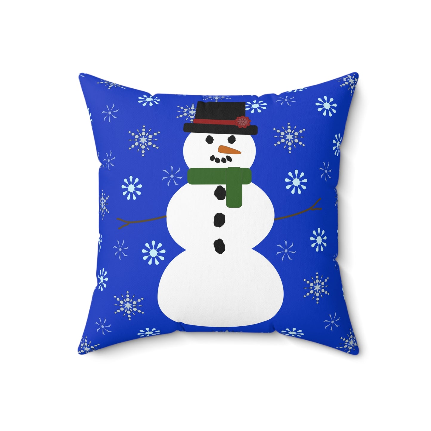 Square Pillow - Snowman by Lynn Salem Creates