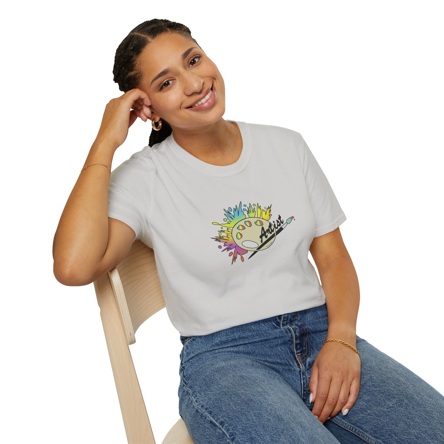 T-Shirt - Unisex Softstyle - Paint, Palette, Brush