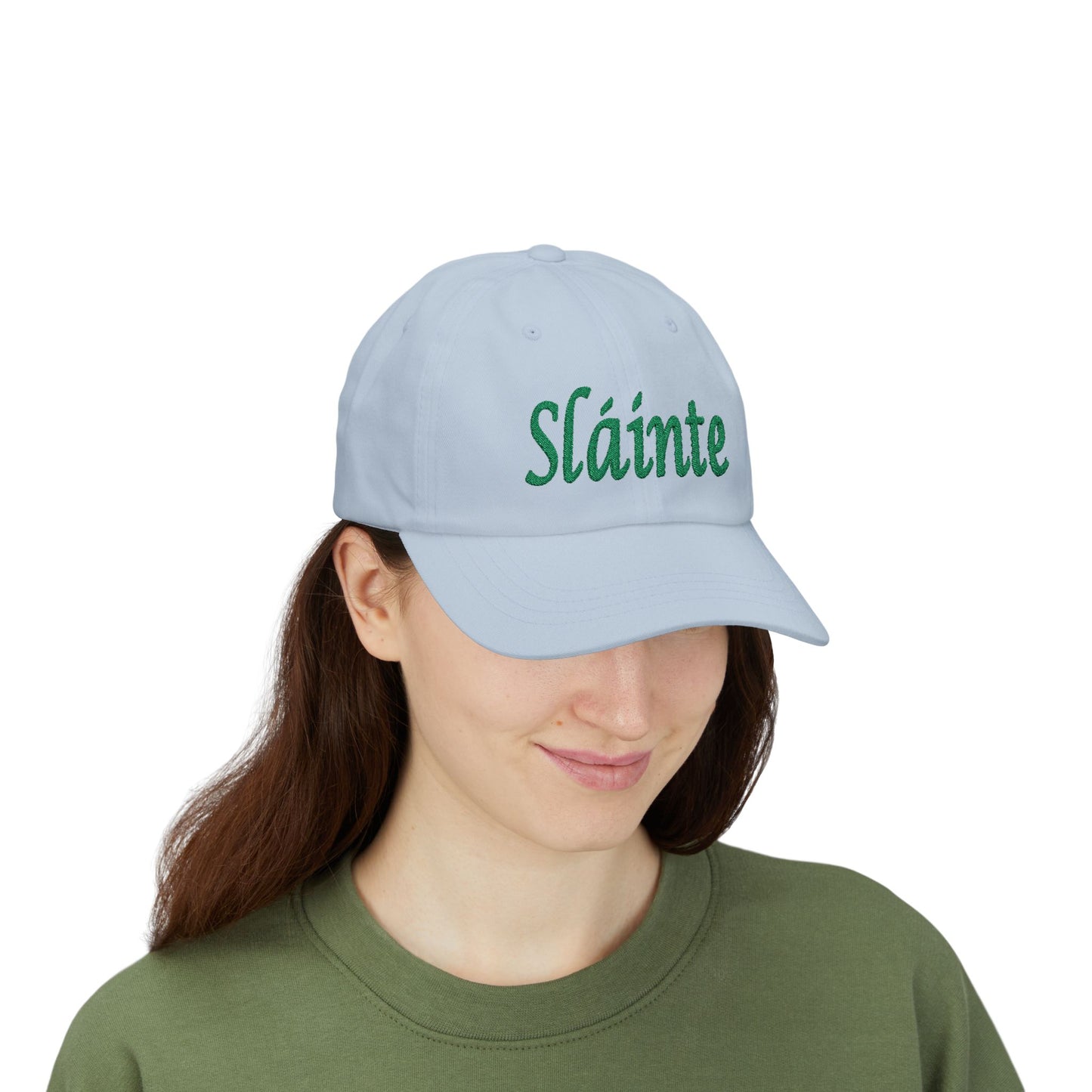 "Sláinte" Embroidered Classic Dad Cap by Lynn Salem Creates