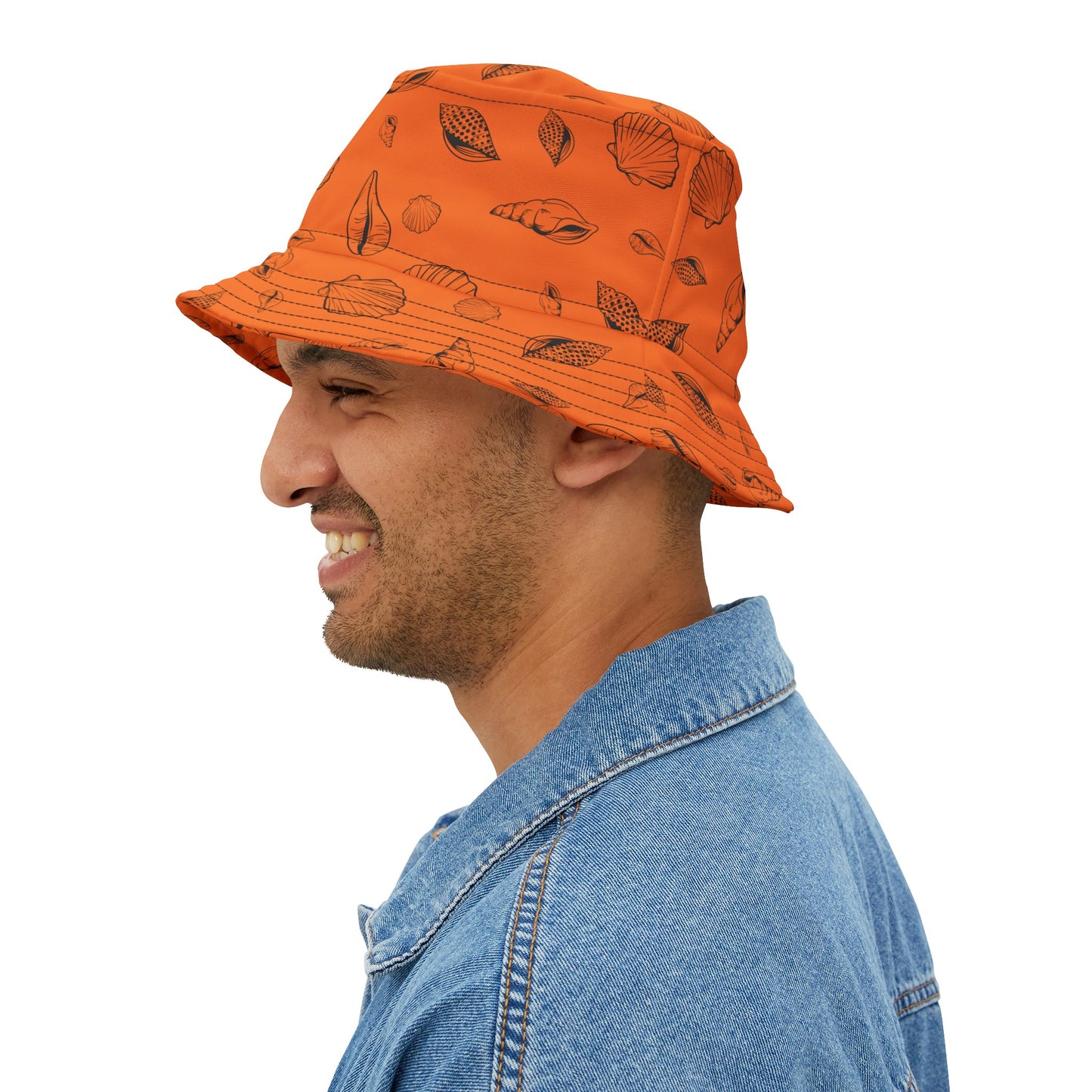 Sea Shell Design Bucket Hat (Crusta) by Lynn Salem Creates