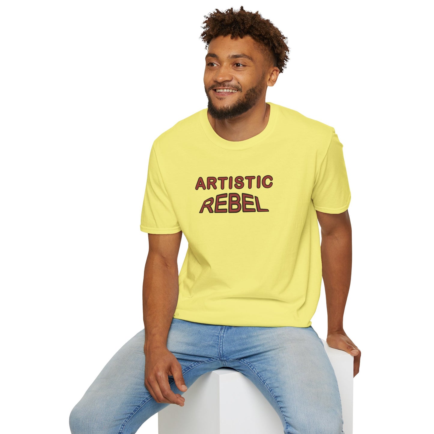 T-Shirt - Unisex Softstyle - Artistic Rebel by Lynn Salem Creates