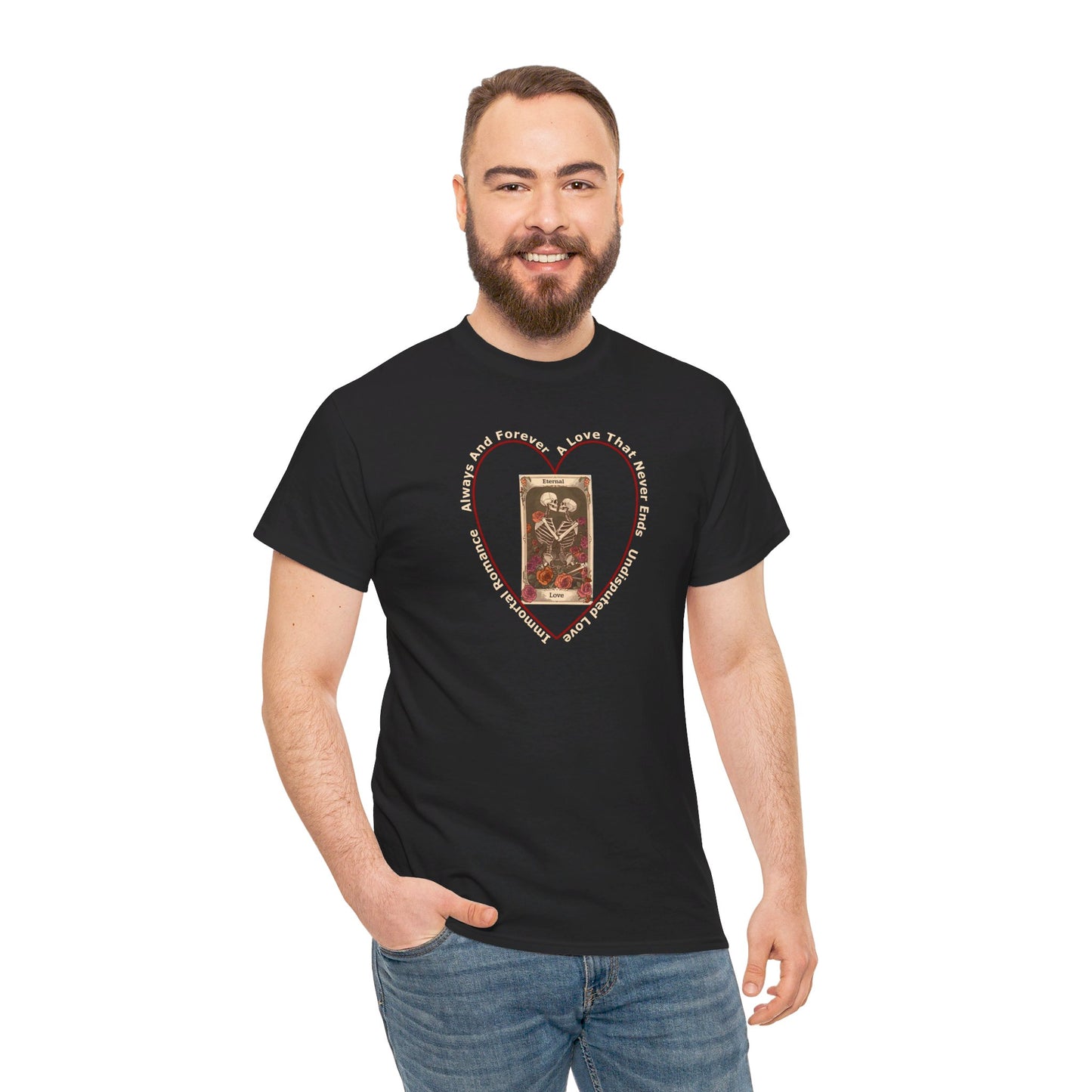 T-Shirt-Unisex Heavy Cotton - Eternal Love 2 by Lynn Salem Creates