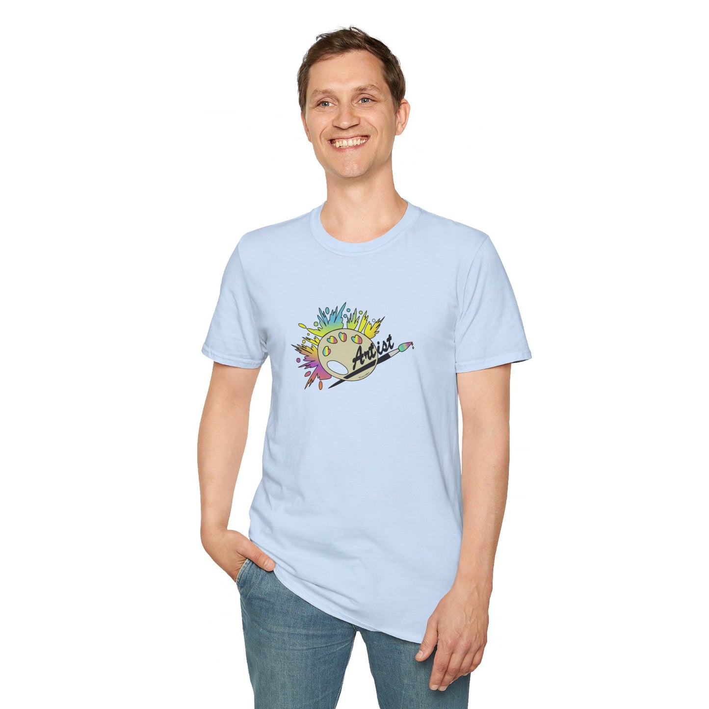 T-Shirt - Unisex Softstyle - Paint, Palette, Brush