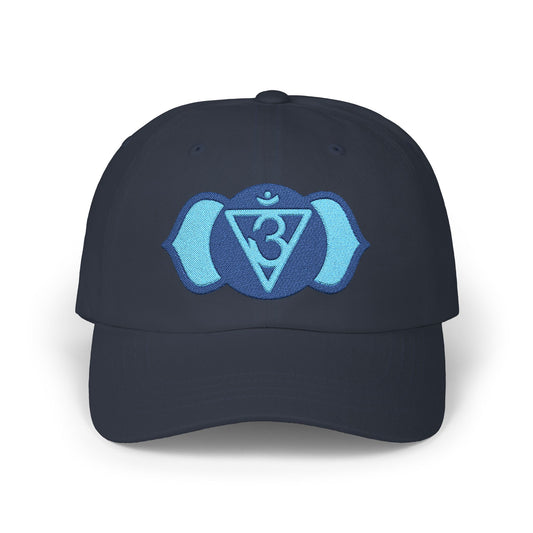 Embroidered Classic Dad Cap - Third Eye (Ajna) Symbol Design by Lynn Salem Creates