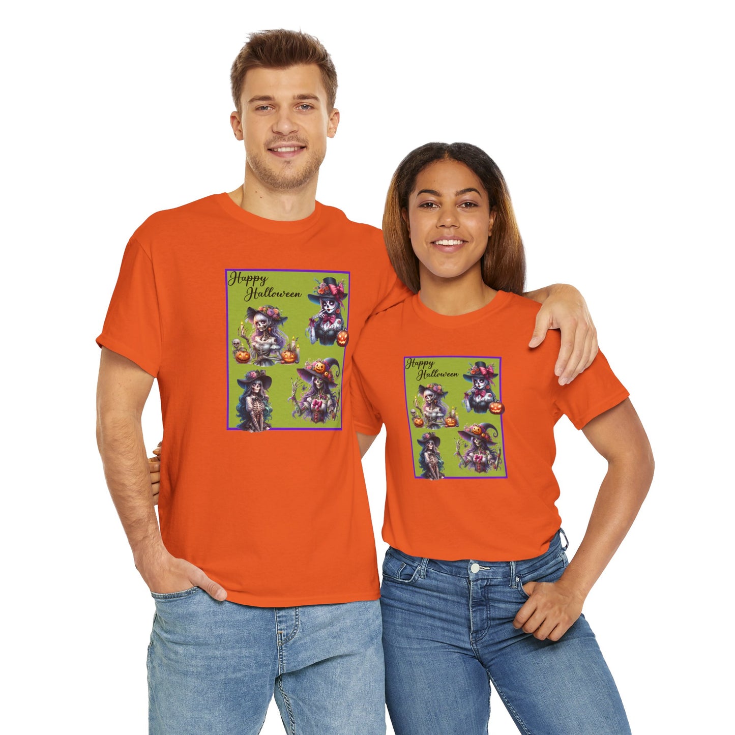 T-Shirt - Halloween - Pretty Lady Skeletons by Lynn Salem Creates