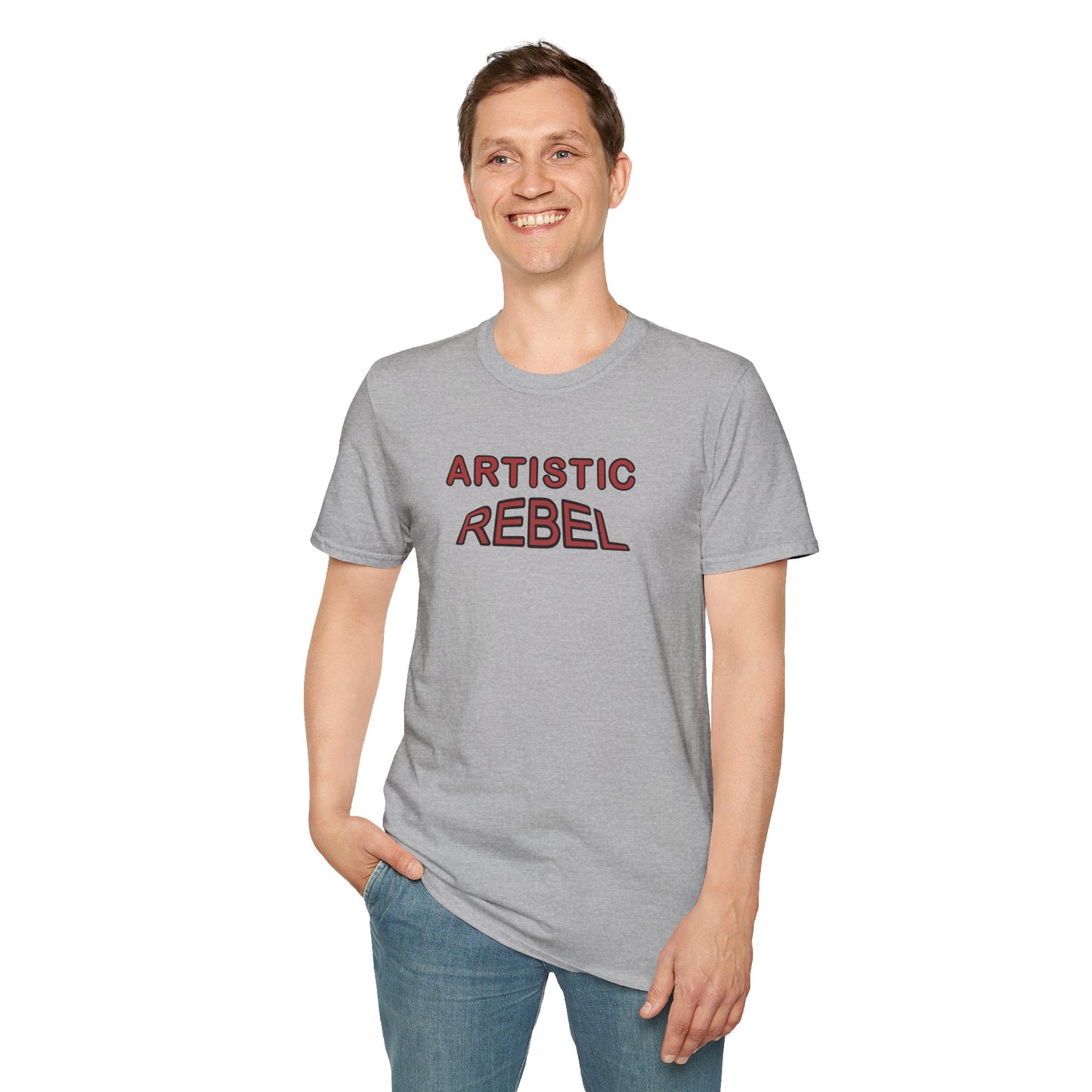T-Shirt - Unisex Softstyle - Artistic Rebel by Lynn Salem Creates
