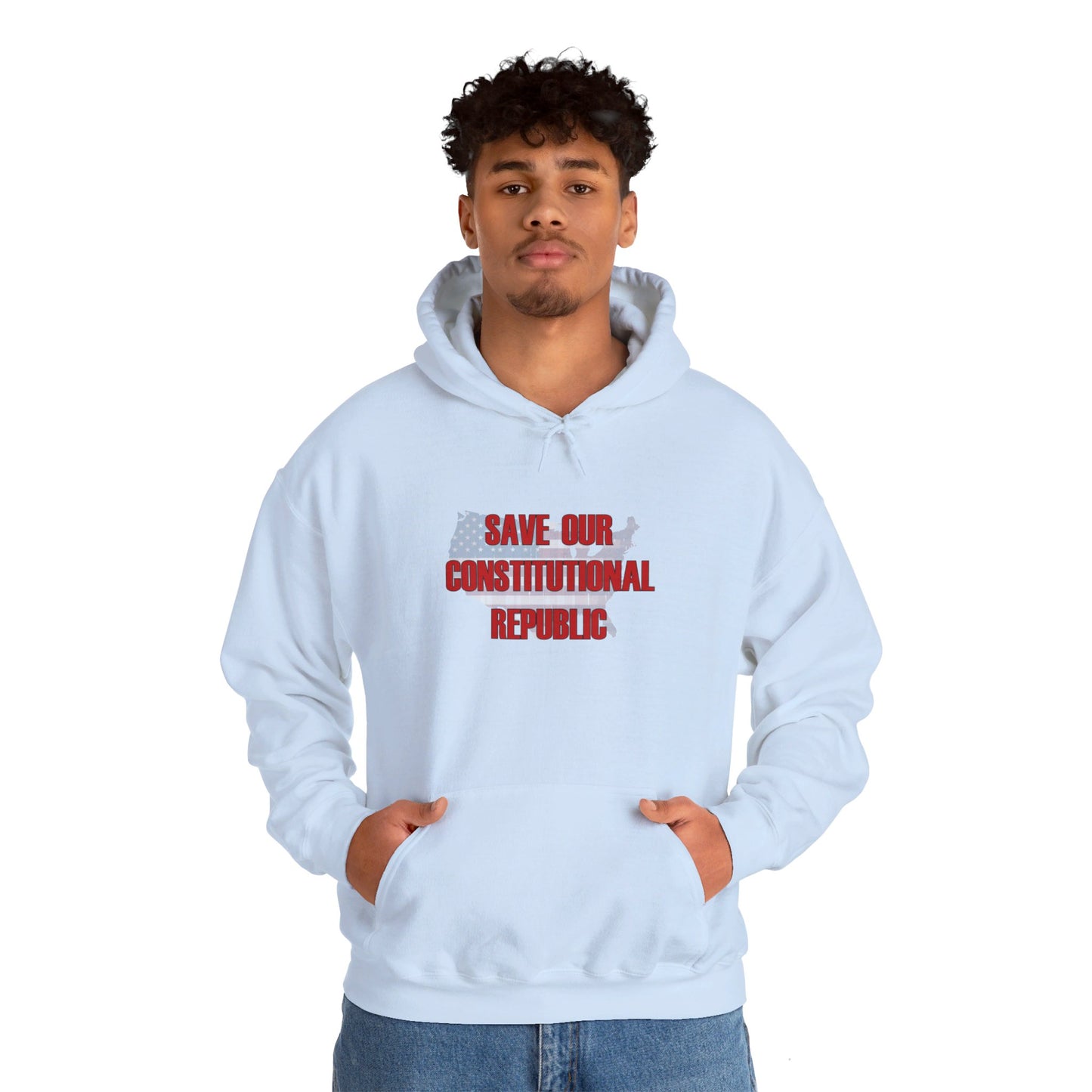 Hooded Sweatshirt - Unisex Heavy Blend™ - Save Our Constitutional Republic by Lynn Salem Creates
