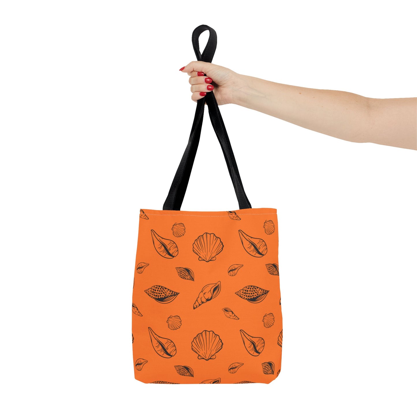 Tote Bag - Orange Sea Shell Design by Lynn Salem Creates