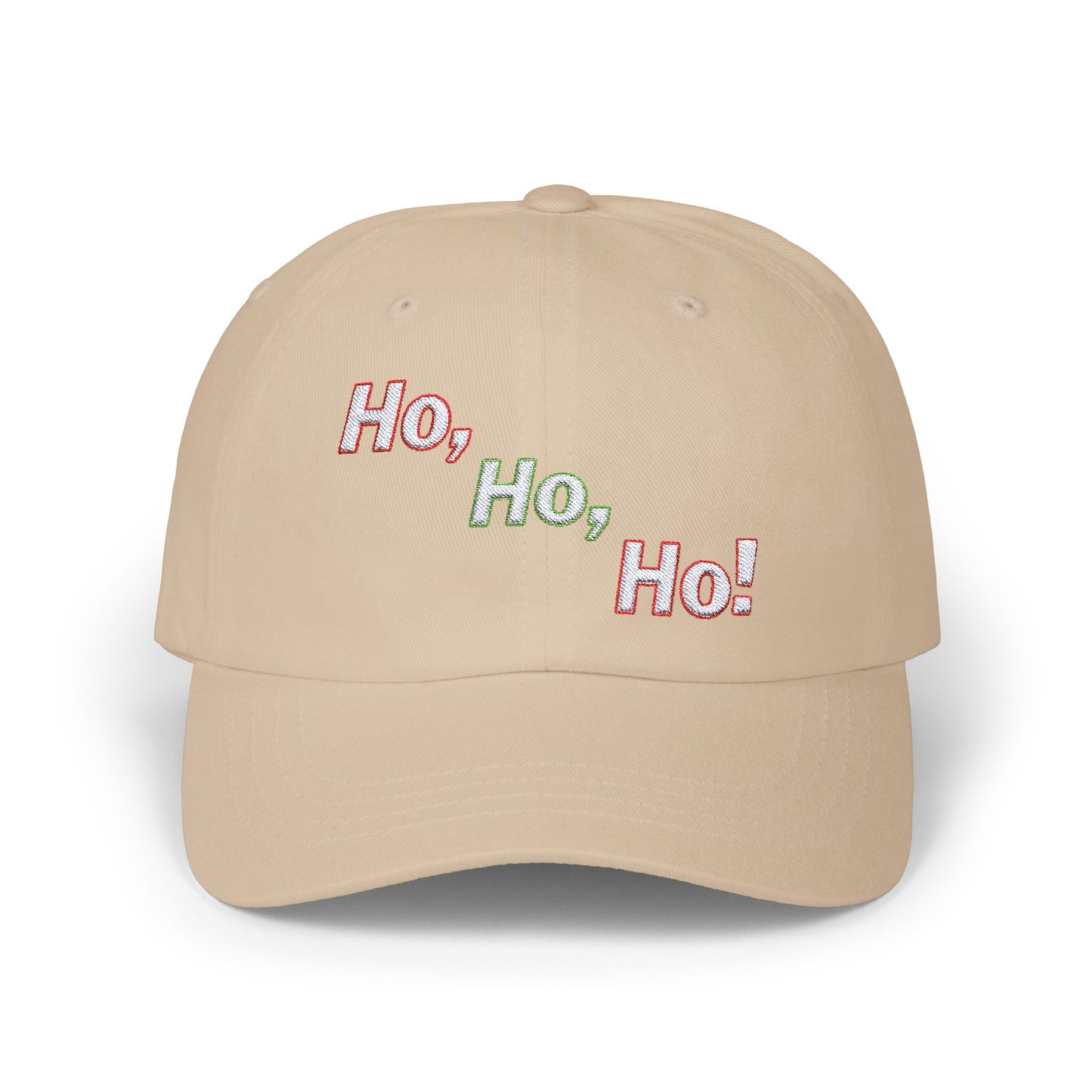 Embroidered Classic Dad Cap - Ho, Ho, Ho! by Lynn Salem Creates