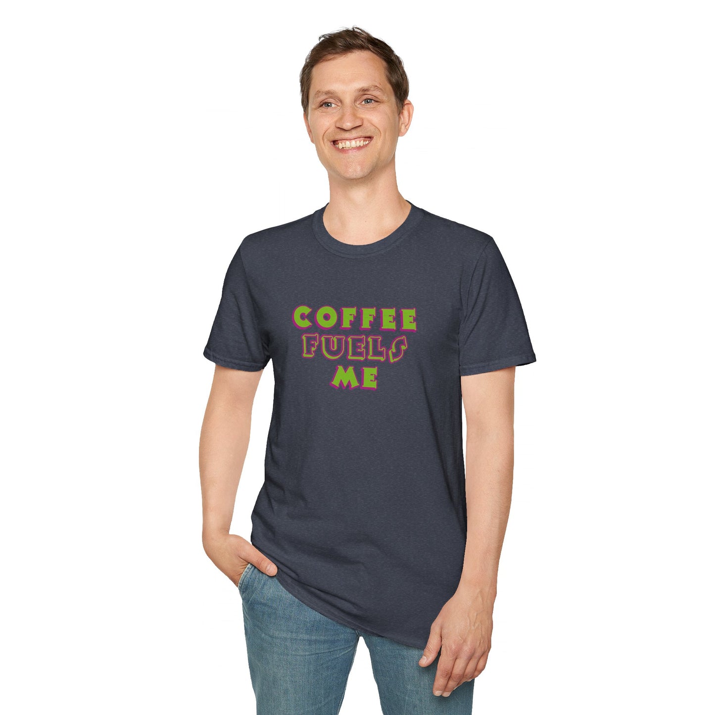 T-Shirt - Unisex Softstyle - Coffee Fuels Me
